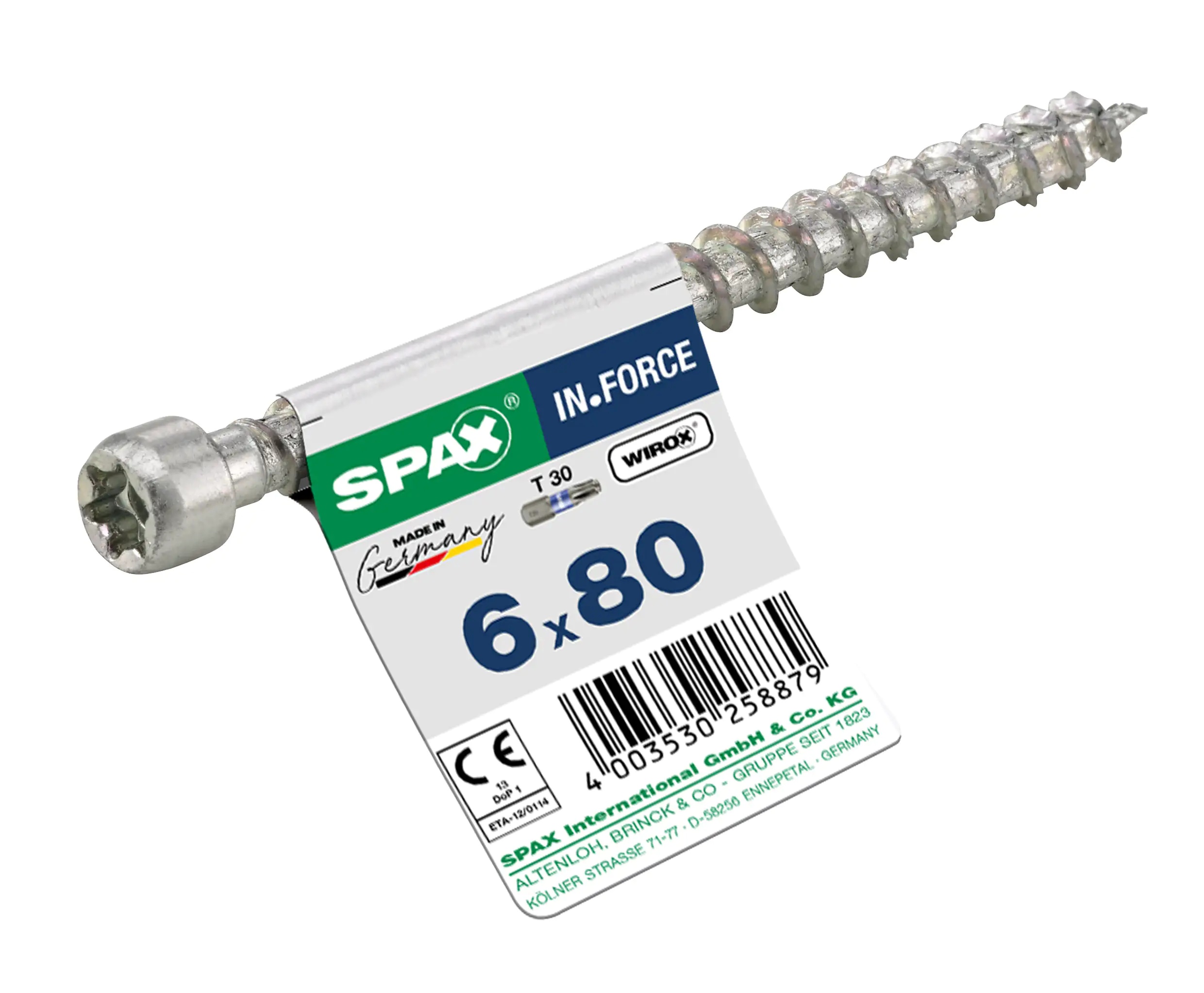 Spax Holzbauschrauben 6.0 x 80 mm TX 30 - 1 Stk.