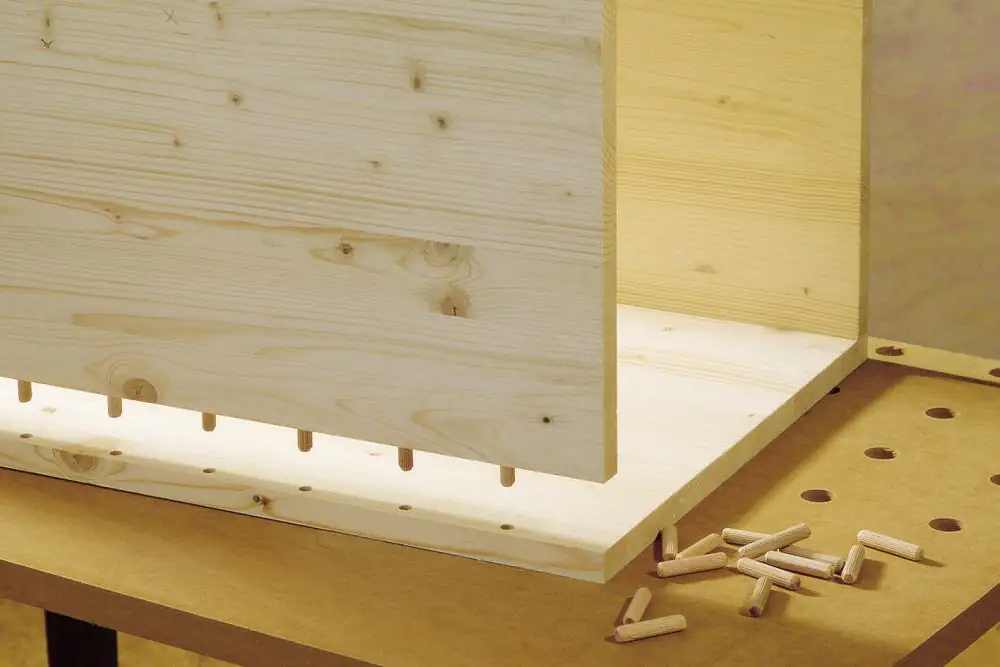 Wolfcraft Sortimentsbox Holzdübel 78 teilig