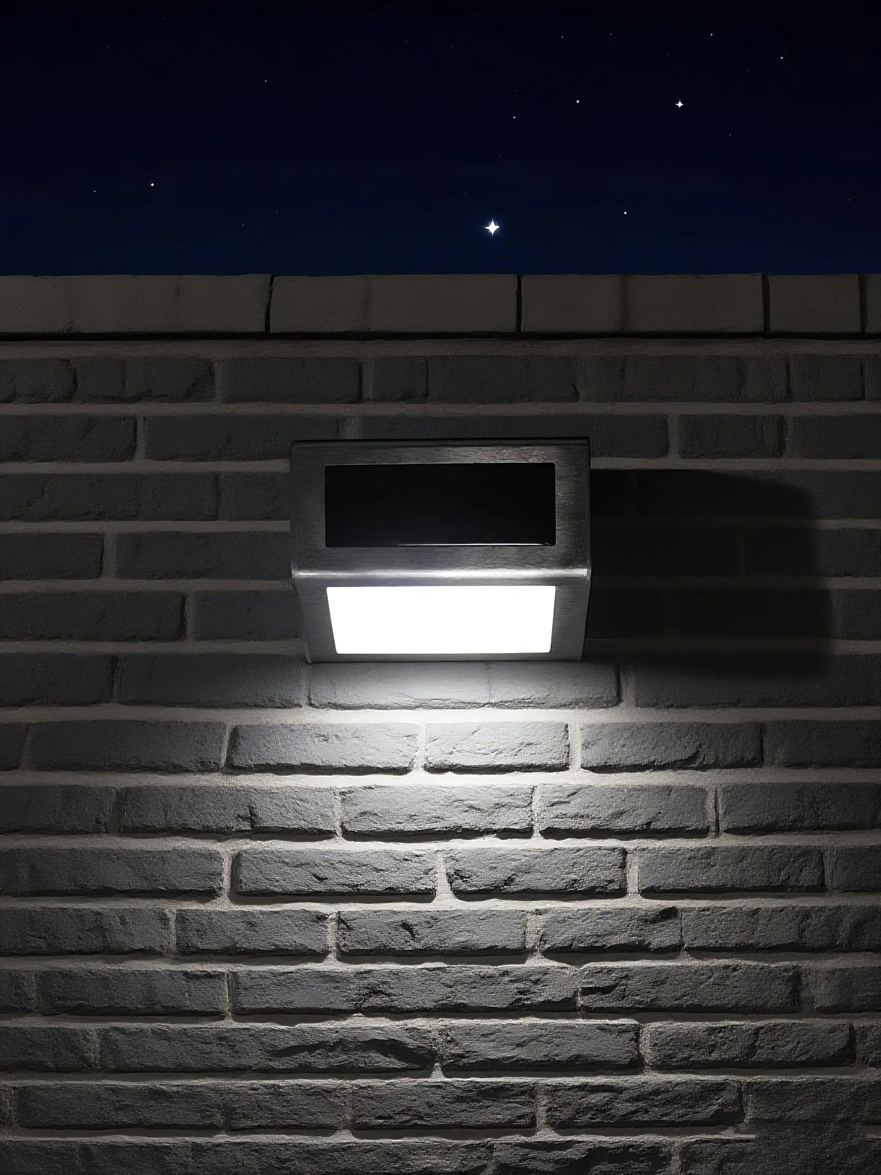 Dapo LED Solar Wandleuchte Ben 8,2 cm kaltweiß