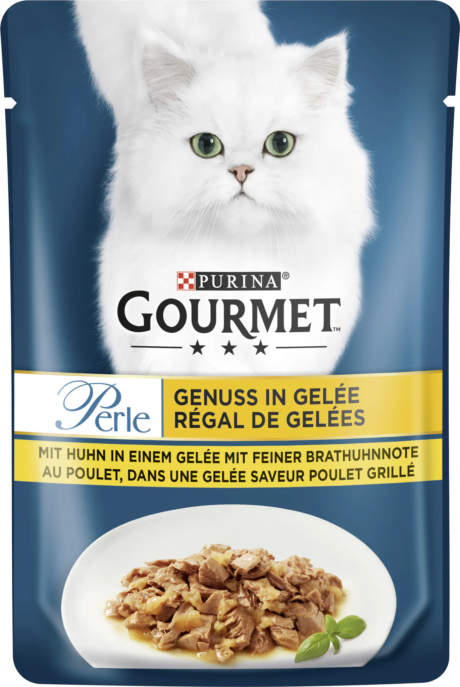 Gourmet Perle Katzenfutter Genuss in Gelee mit Huhn 26 x 85 g
