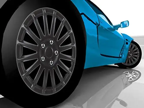 Unitec Radzierblenden Suzuka 38 cm (15 Zoll) schwarz 4 stück