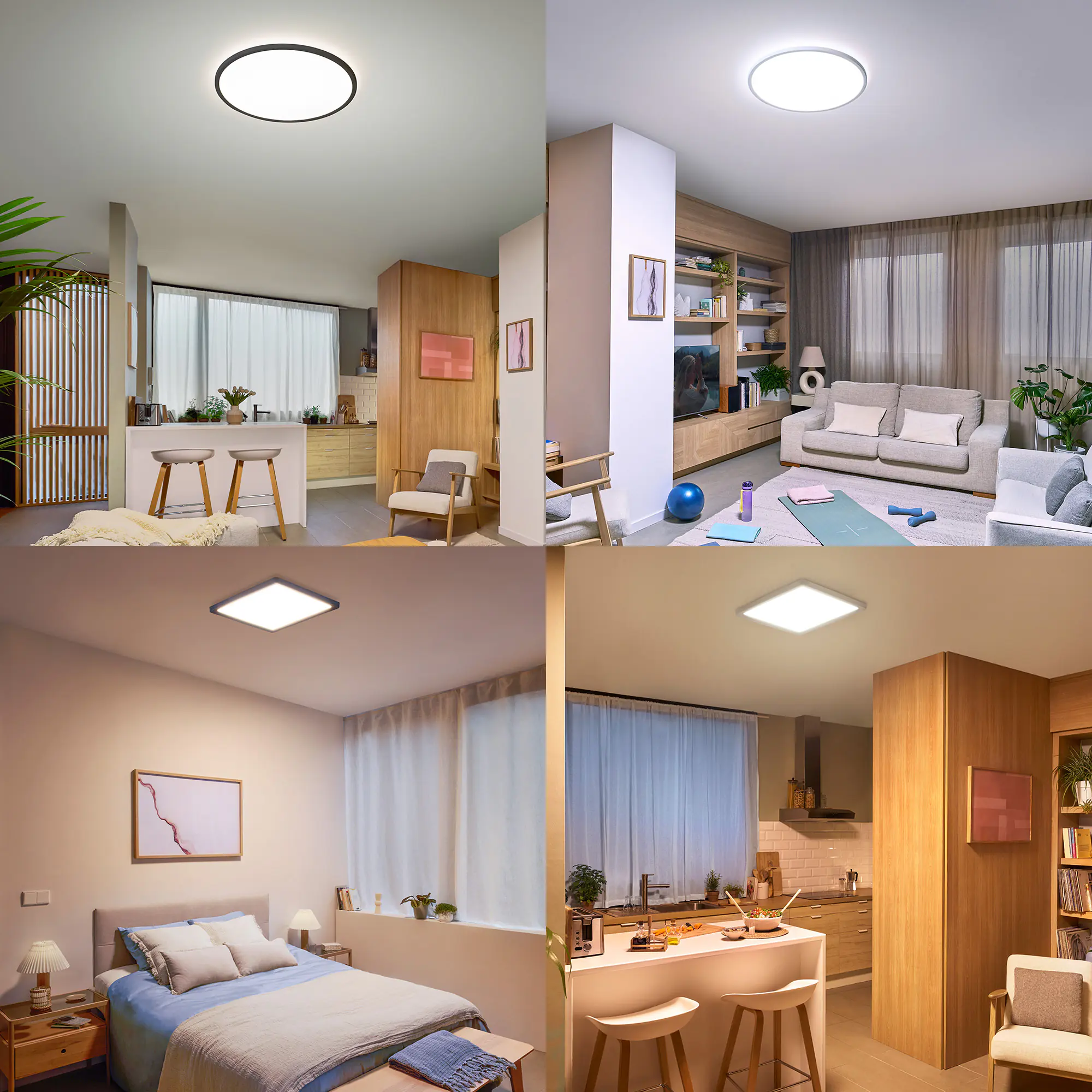 Philips LED Deckenleuchte Valen weiß Ø 42 x 2 cm warmweiß-kaltweiß dimmbar Philips LED Deckenleuchte Valen weiß Ø 42 x 2 cm warmweiß-kaltweiß dimmbar