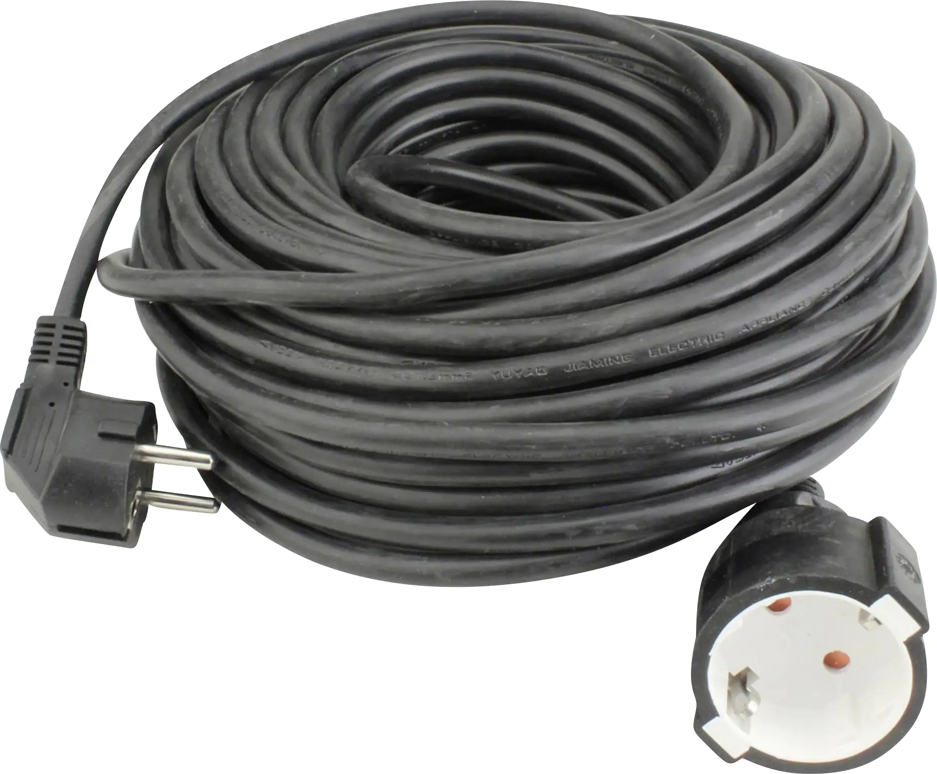 Unitec Verlängerungskabel Innen 25 Meter H05VV-F3G1,5, schwarz