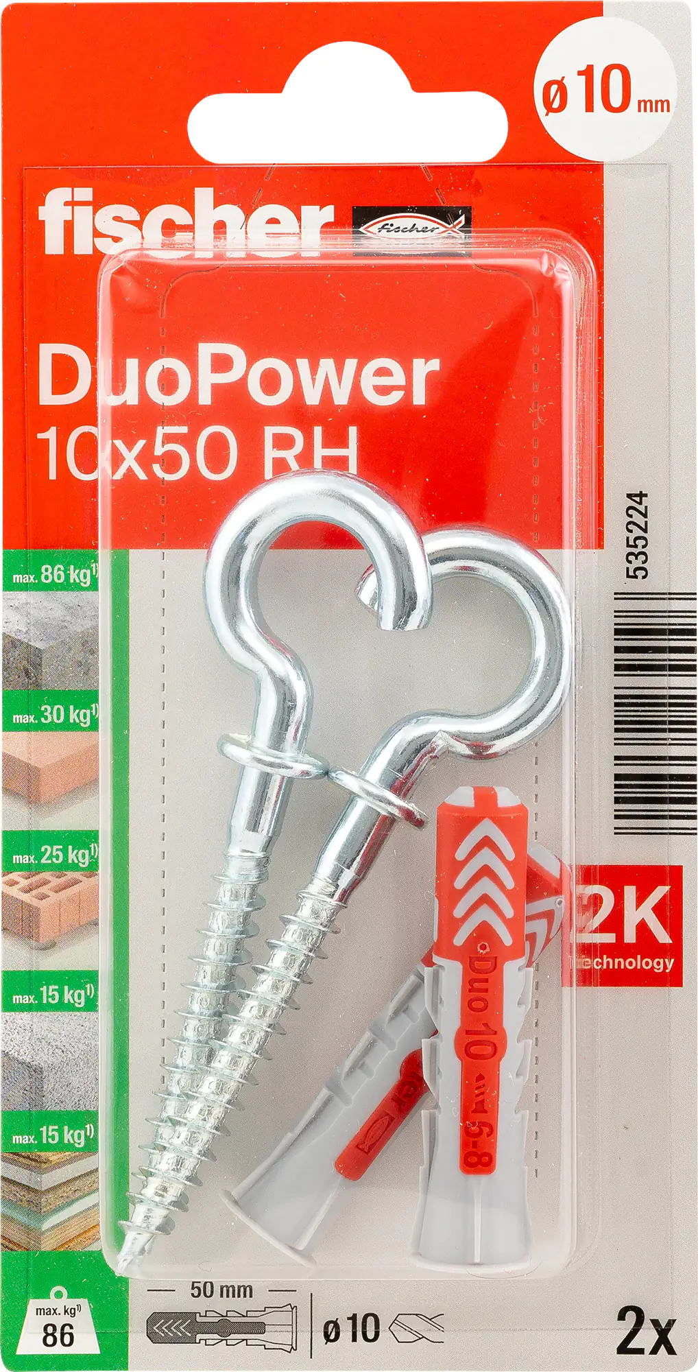 Fischer Dübel-Set Duopower 6.0 x 30 mm - 5 Stück Fischer Dübel-Set Duopower 6.0 x 30 mm - 5 Stück
