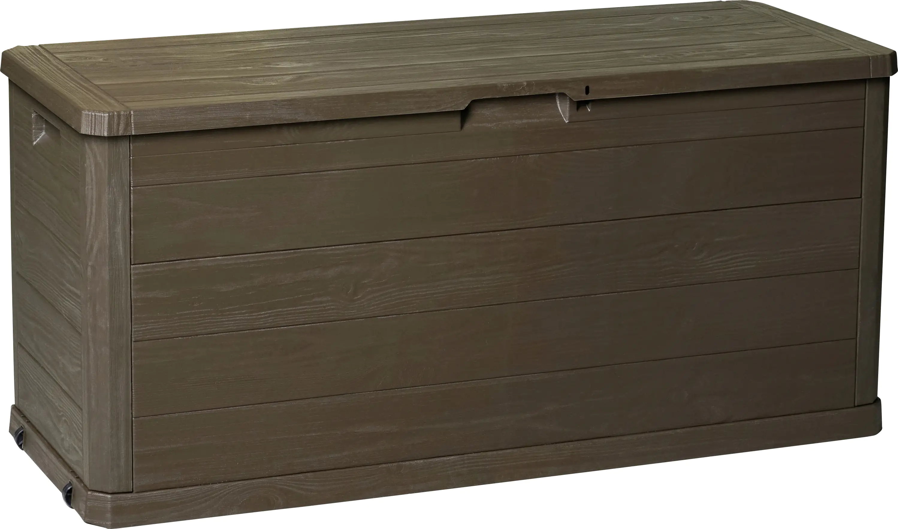 Dobar Gartentruhe aus Kunststoff braun 117 x 45 x 56 cm Dobar Gartentruhe aus Kunststoff braun 117 x 45 x 56 cm