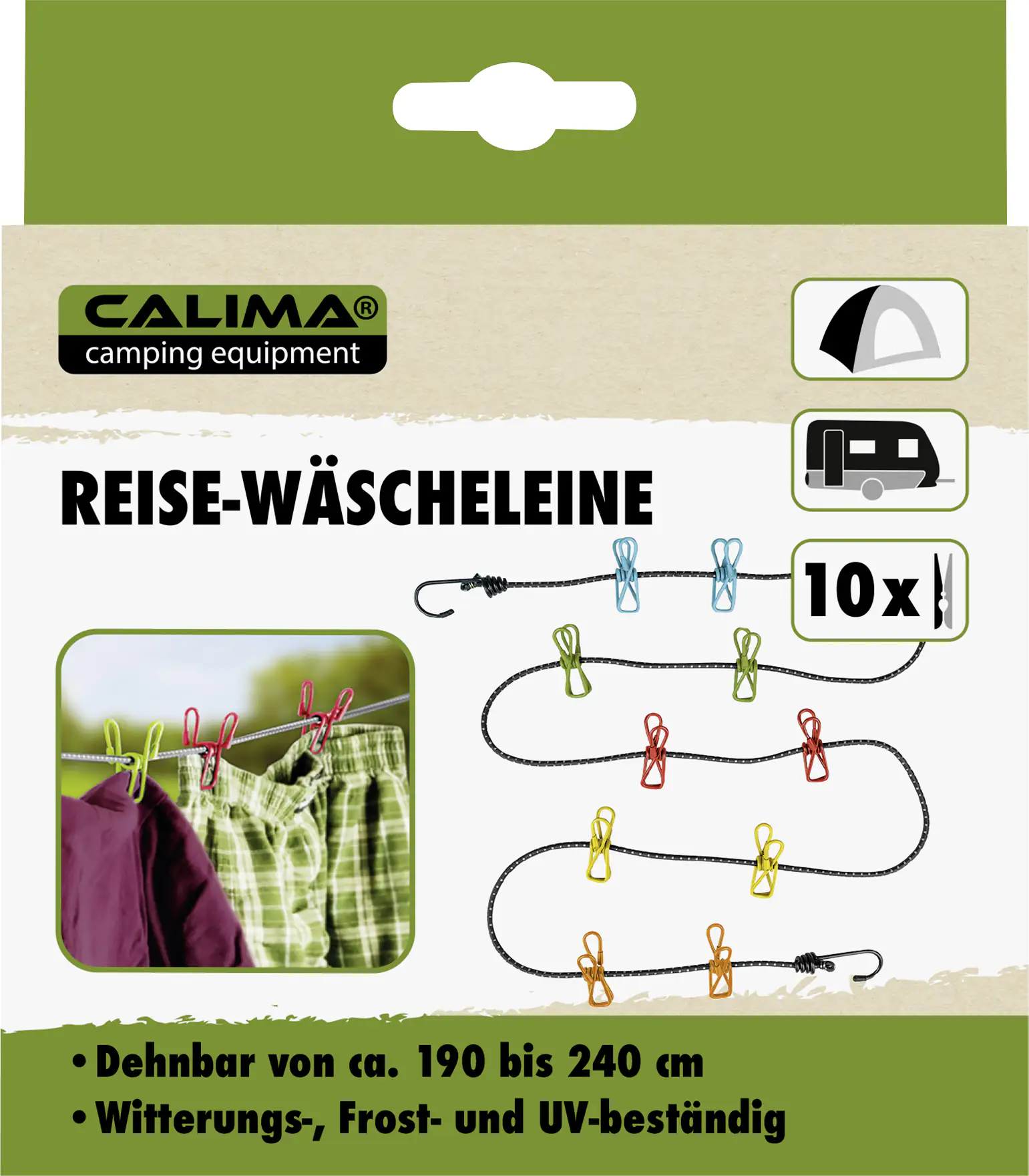 Calima Camping-Reise-Wäscheleine