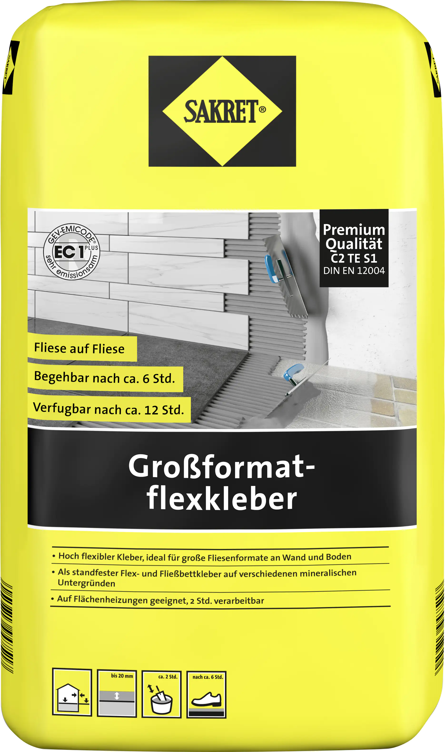 SAKRET Großformatflexkleber 20 kg