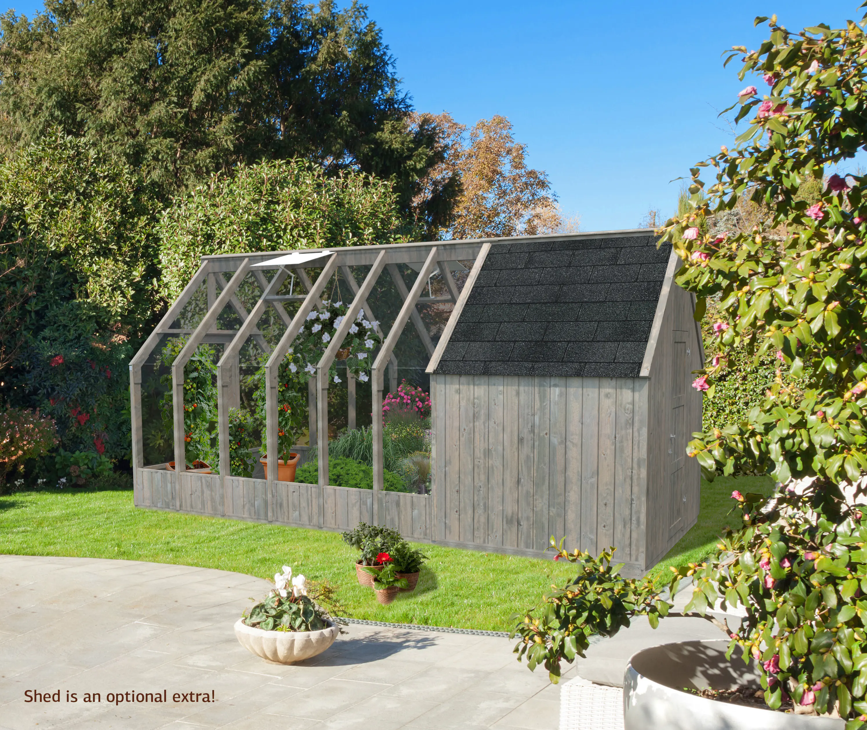 Palmako Gewächshaus Emilia 240 x 363 cm 8,2 m² 4 mm Glas 