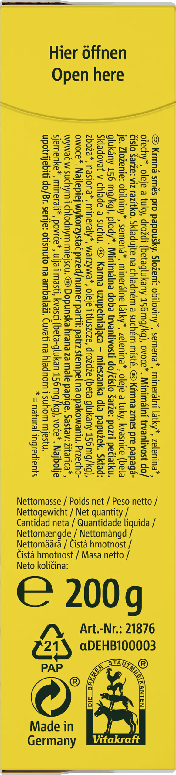 Vitakraft Mauser-Fit Cocktail 200 g Vitakraft Mauser-Fit Cocktail 200 g