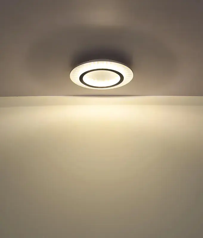 Globo Deckenleuchte Jayden Ø 35 x 5,5 cm weiß warmweiß