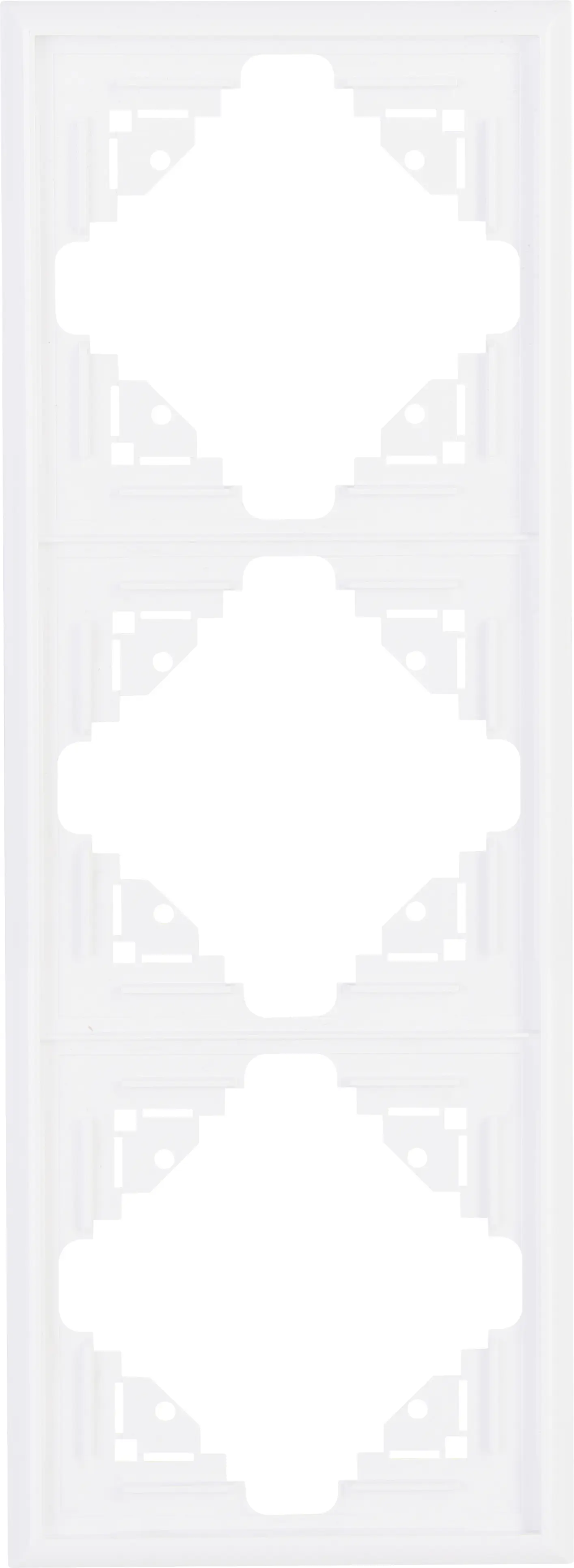 Kopp Abdeckrahmen 3-fach Malta, arktisweiß, 309313069