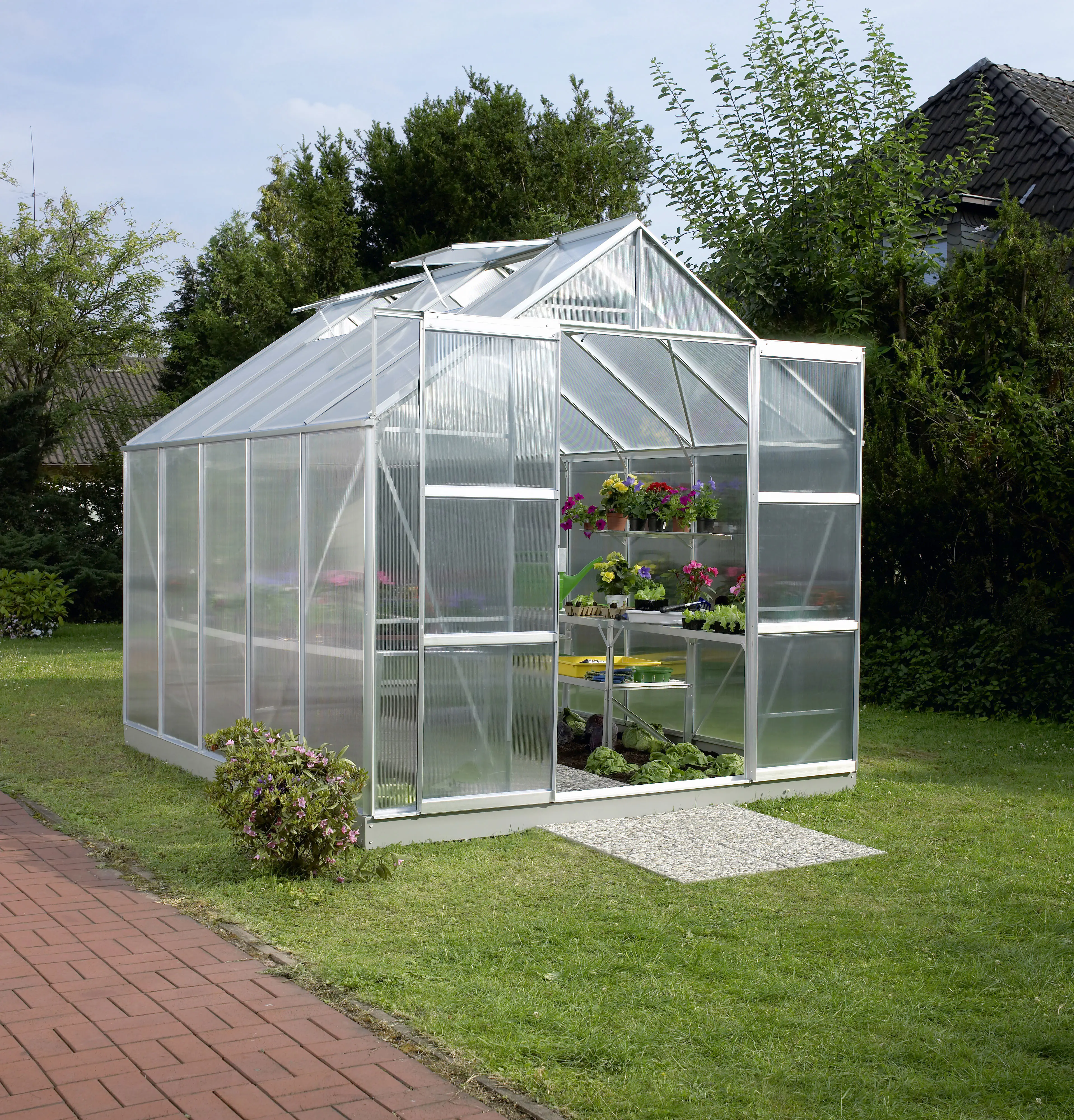 Vitavia Gewächshaus Mars 8300 254 x 317 cm 4 mm Hohlkammerplatten Vitavia Gewächshaus Mars 8300 254 x 317 cm 4 mm Hohlkammerplatten