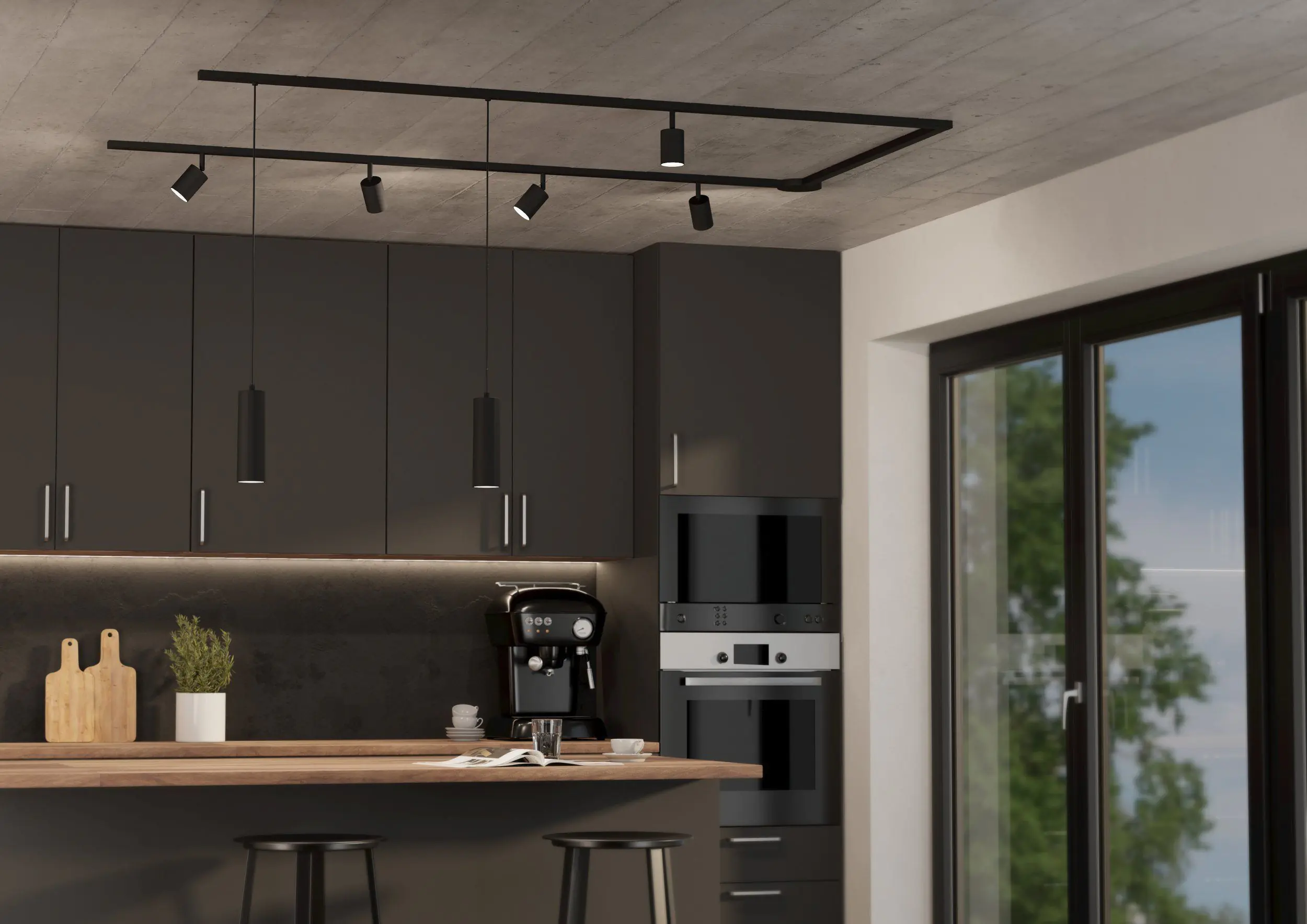 Eglo LED Spot Tube EasyT GU10, 1x35W, Kunststoff schwarz