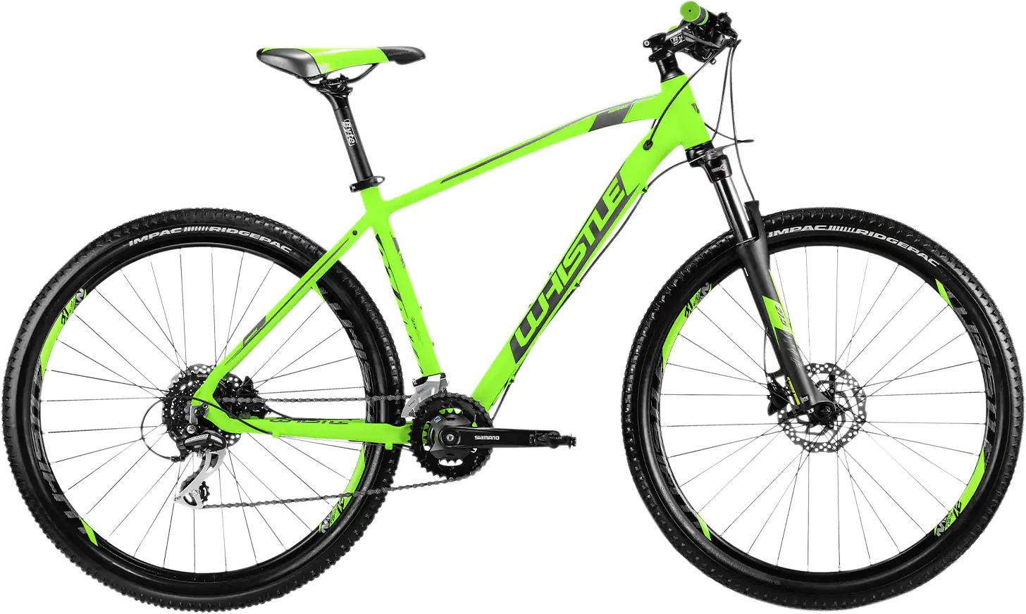 Whistle Mountainbike Miwok 2051 27,5 Zoll RH 46cm 16-Gang neongrün anthrazit