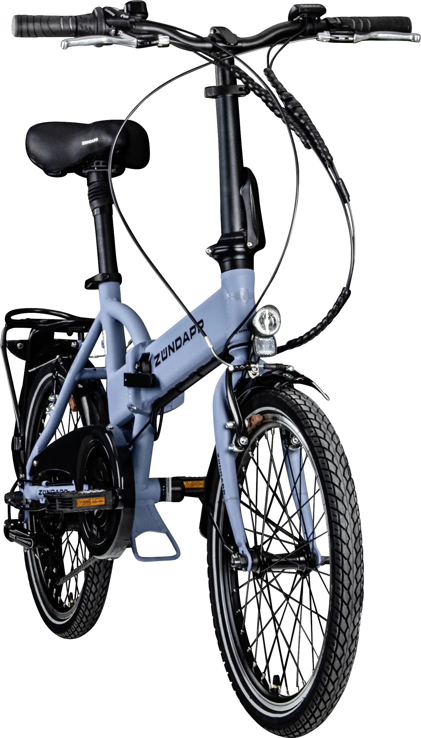 Zündapp E-Bike Faltrad Z101 20 Zoll RH 37cm 6-Gang 270 Wh taubenblau