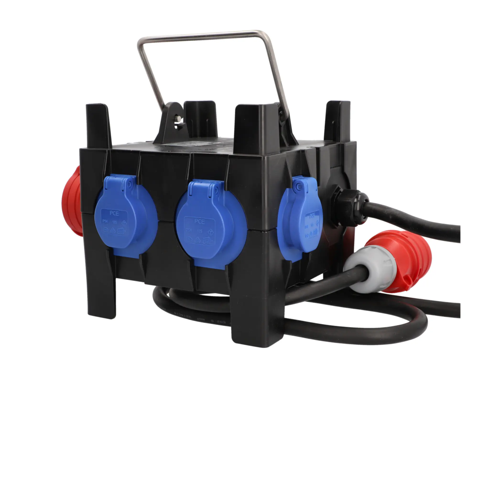 Unitec Stromverteiler mit 3x CEE-Steckdosen & 3x Schutzkontaktsteckdosen