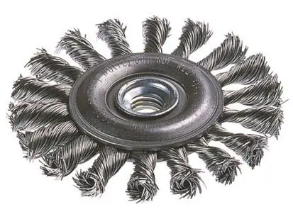 Wolfcraft Scheibendrahtbürste gezopft für Winkelschleifer