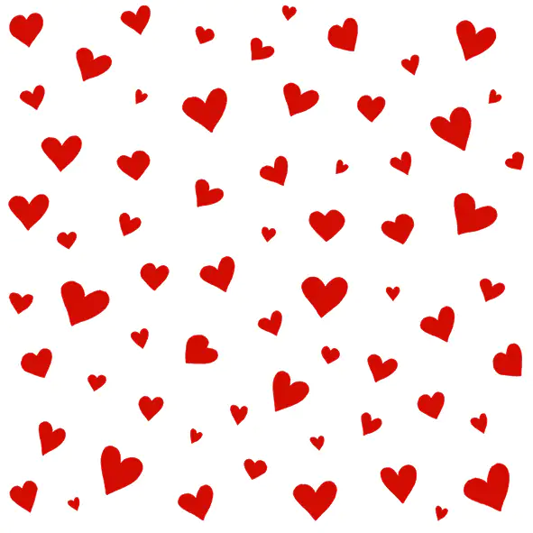 Braun & Company Servietten Motiv Herz weiß 33 x 33 cm - 20er Pack