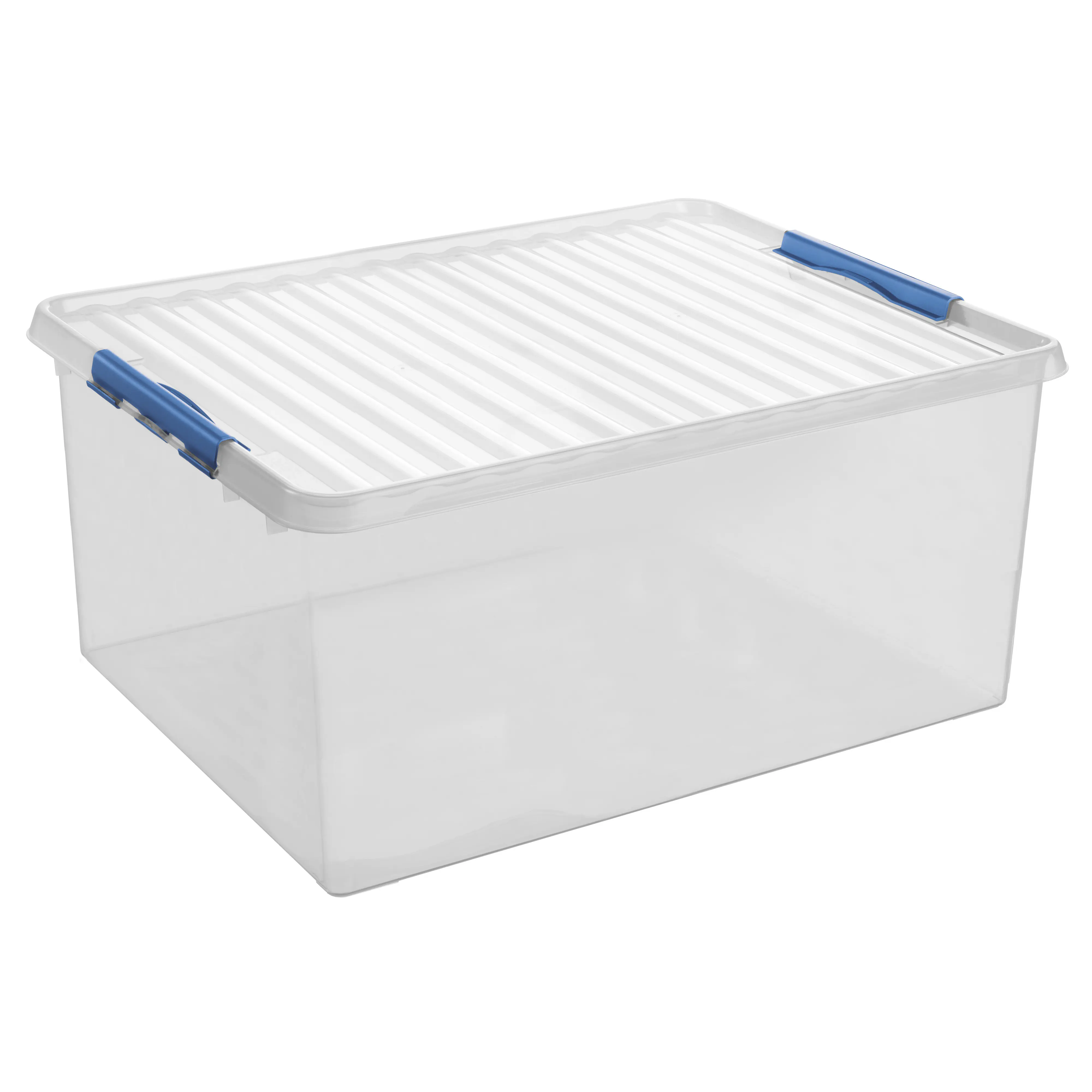 Sunware Aufbewahrungsbox Q-line 120L transparent blau 80 x 50 x 38 cm Sunware Aufbewahrungsbox Q-line 120L transparent blau 80 x 50 x 38 cm
