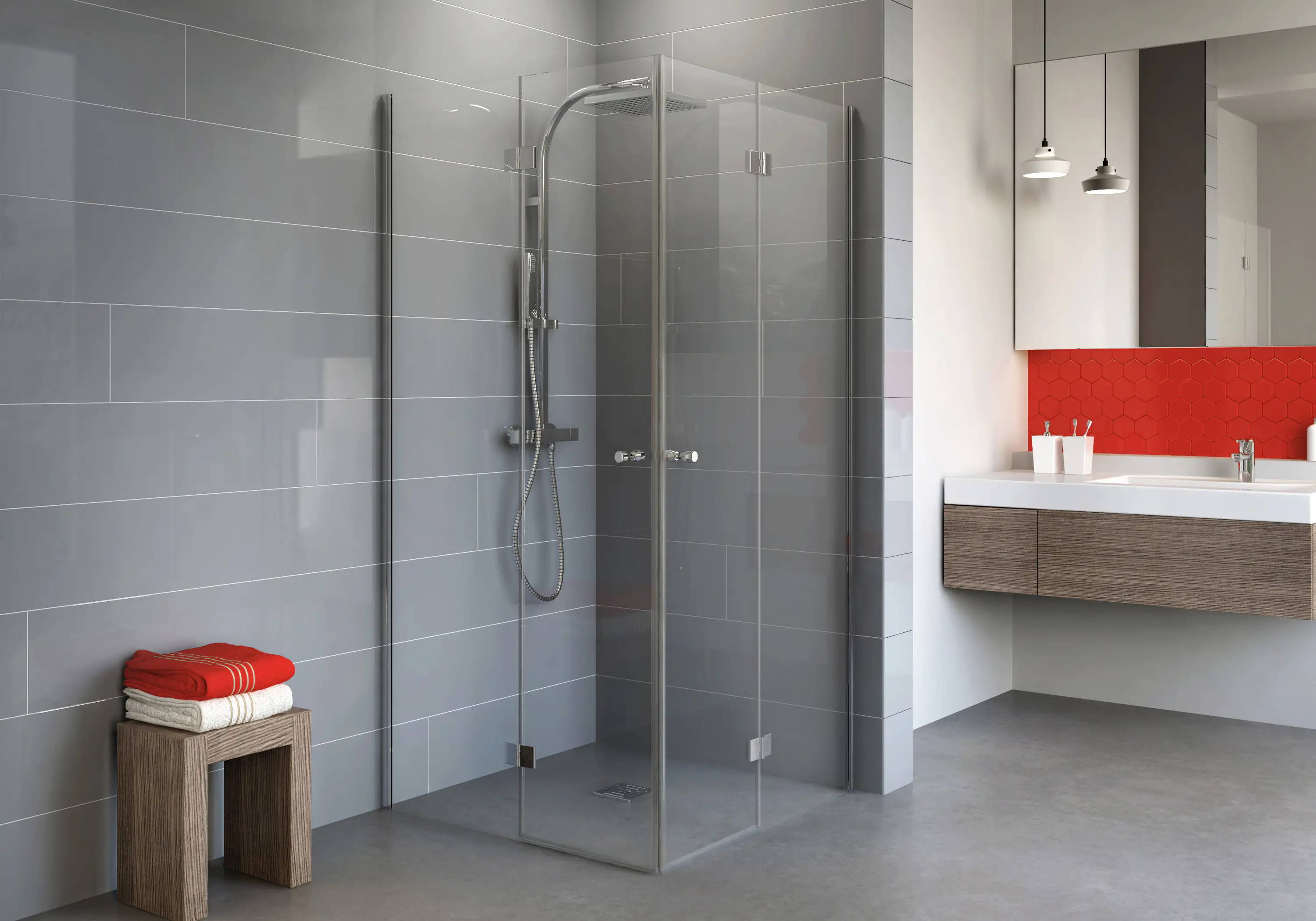 4060991037788 Schulte Eckeinstieg Drehfalttür 100 x 100 x 192 cm Alexa Style 2.0