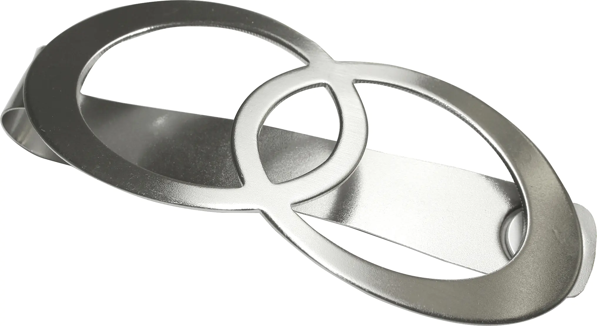 Gardinia Raffspange Infinity edelstahloptik 13,5 cm x 5,5 cm