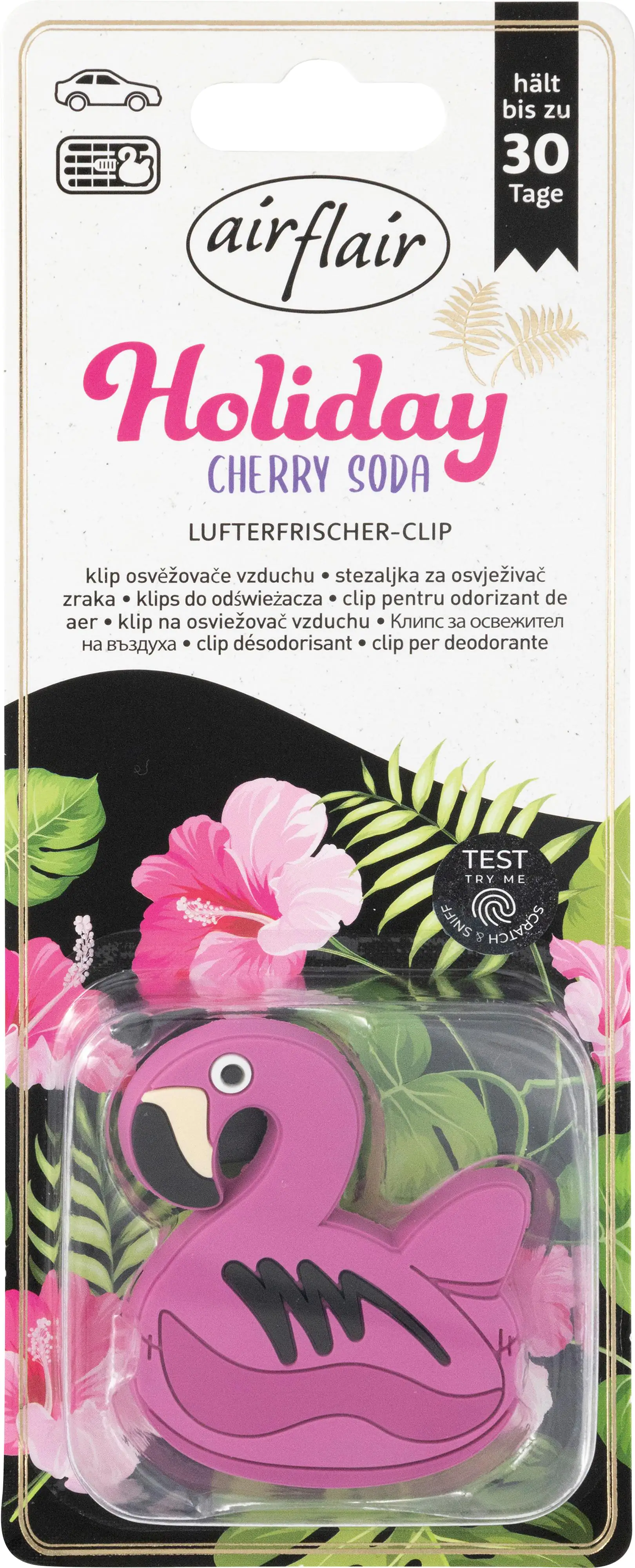 airflair Lufterfrischer Clip Holiday Flamingo Cherry Soda airflair Lufterfrischer Clip Holiday Flamingo Cherry Soda