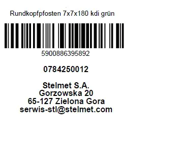 Rundkopfpfosten 180 cm, 70 x 70 mm, kesseldruckimprägniert
