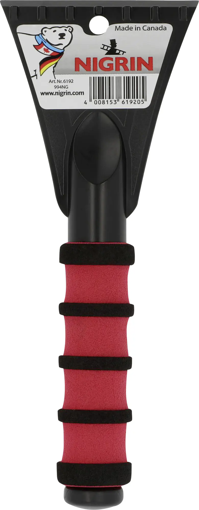 Nigrin Eiskratzer Softgriff schwarz rot Nigrin Eiskratzer Softgriff schwarz rot