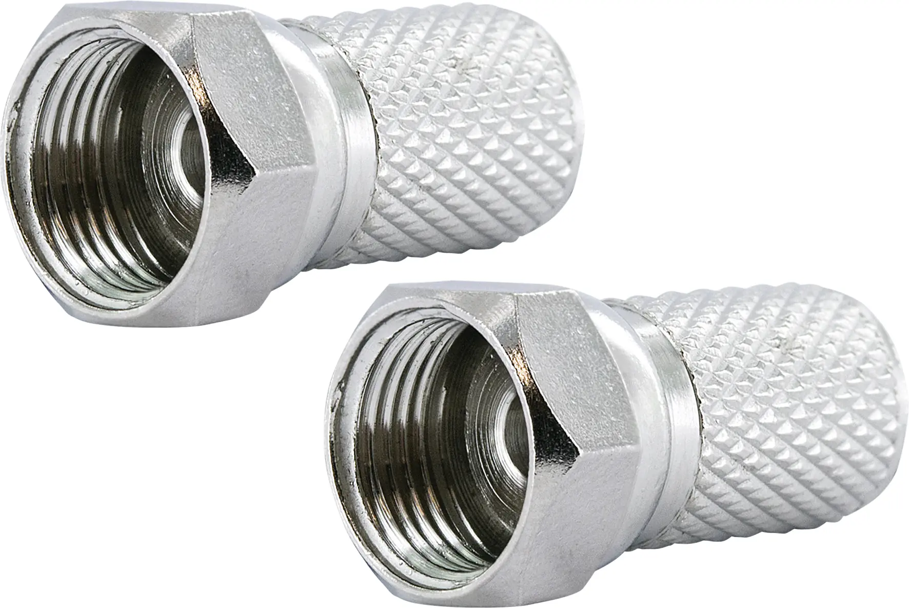 Schwaiger F Stecker FST8002 531 2x F Aufdrehstecker für Kabel mit 8mm Durchmesser