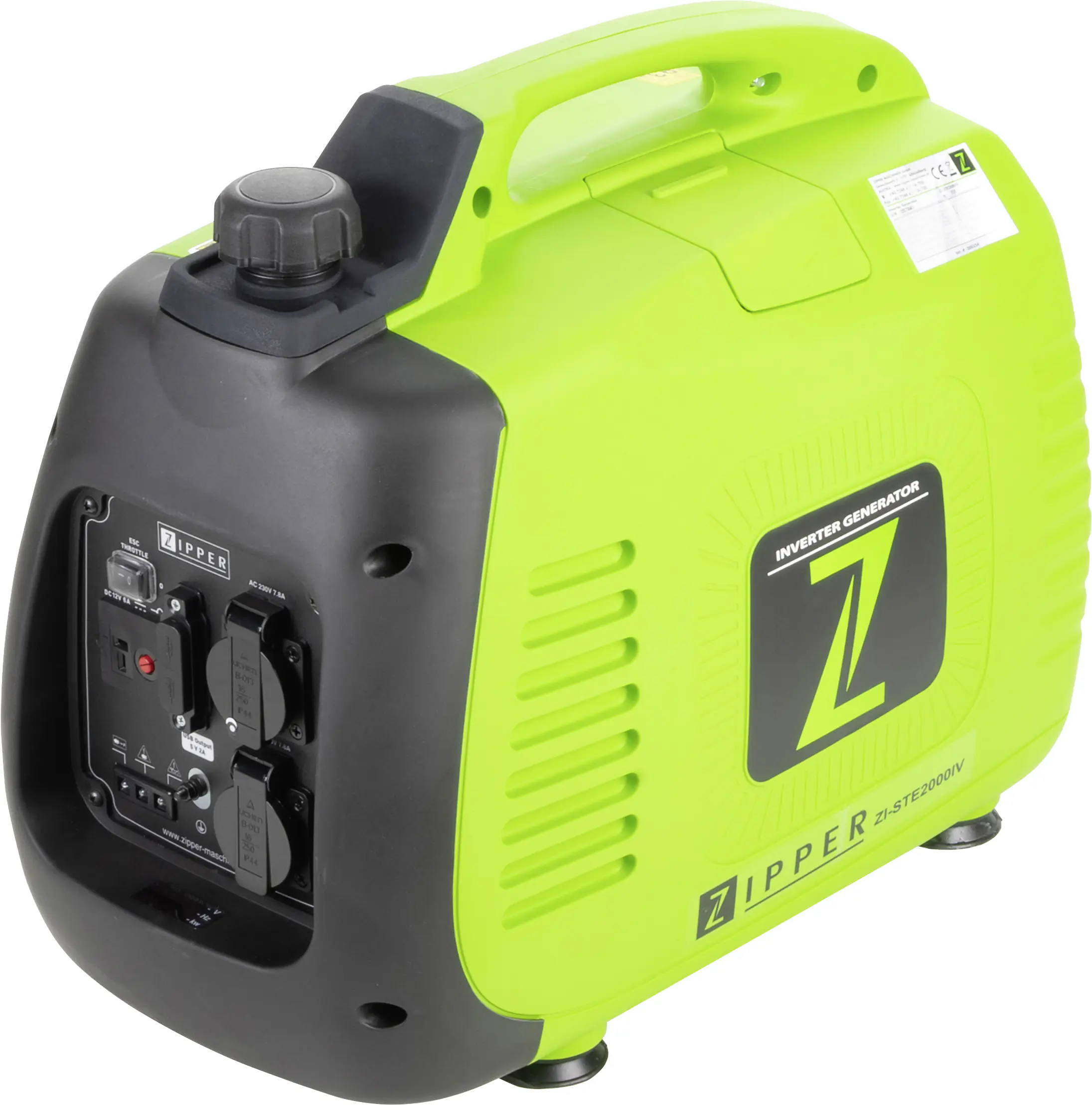 Zipper Inverter-Stromerzeuger ZI-STE2000IV 2000 W Benzin
