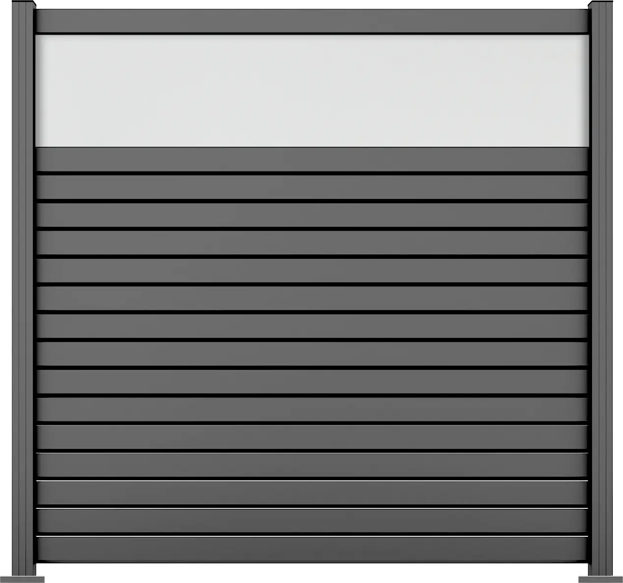 Ambiente Alu-Zaun Grundset Rhombus MINI 187 x 184,2 cm grau Ambiente Alu-Zaun Grundset Rhombus MINI 187 x 184,2 cm grau