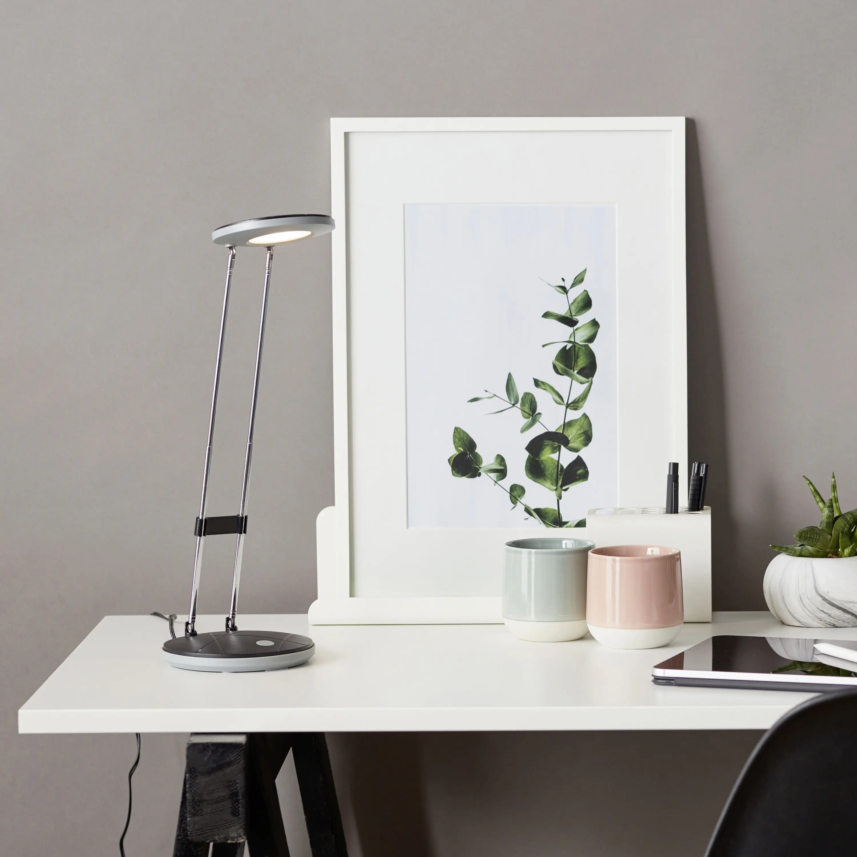 Brilliant LED Tischleuchte Venedig höhenverstellbar 3,5 W warmweiß