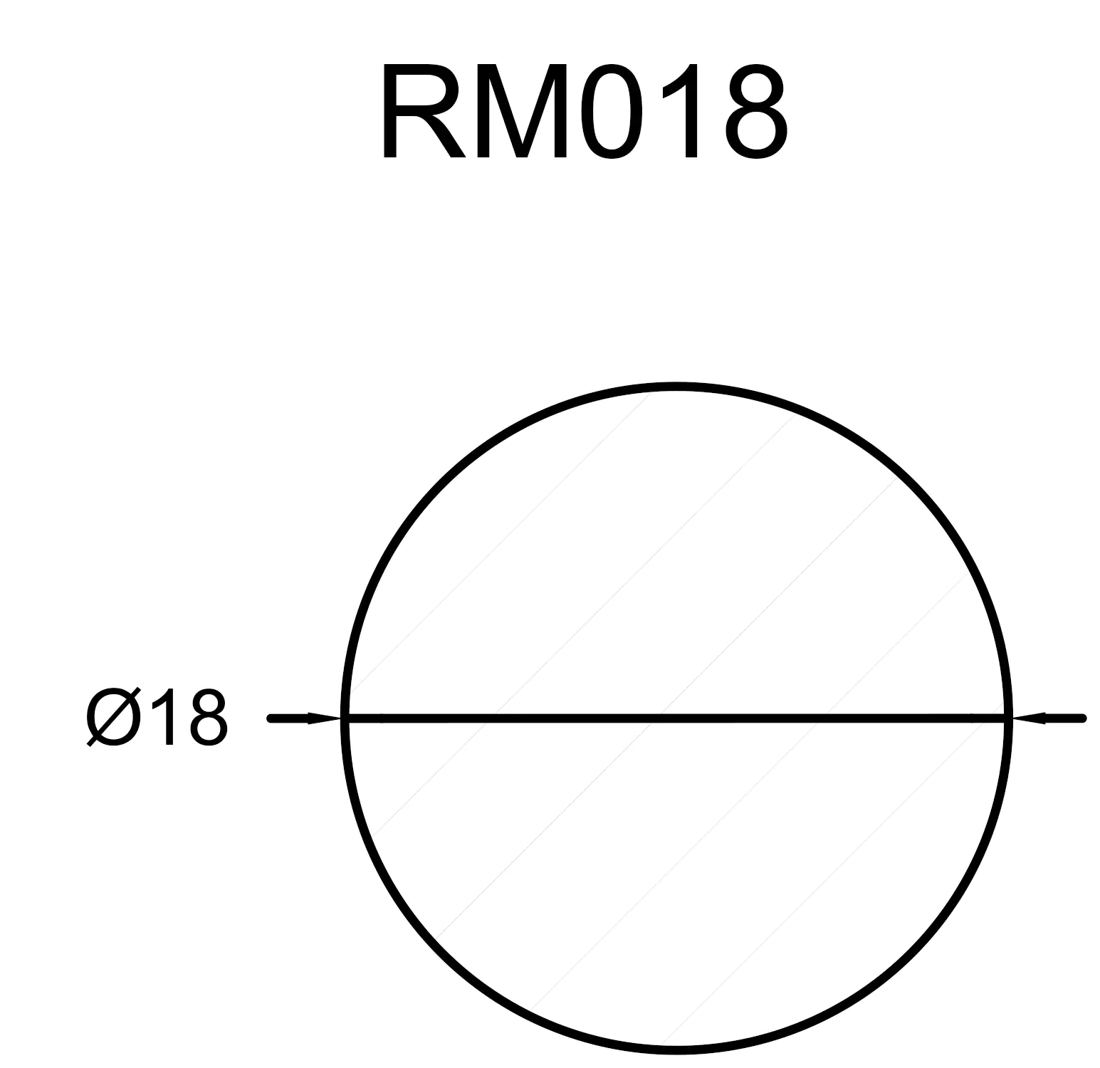 FN Neuhofer Rundstab glatt 100 cm 18 x 18 mm