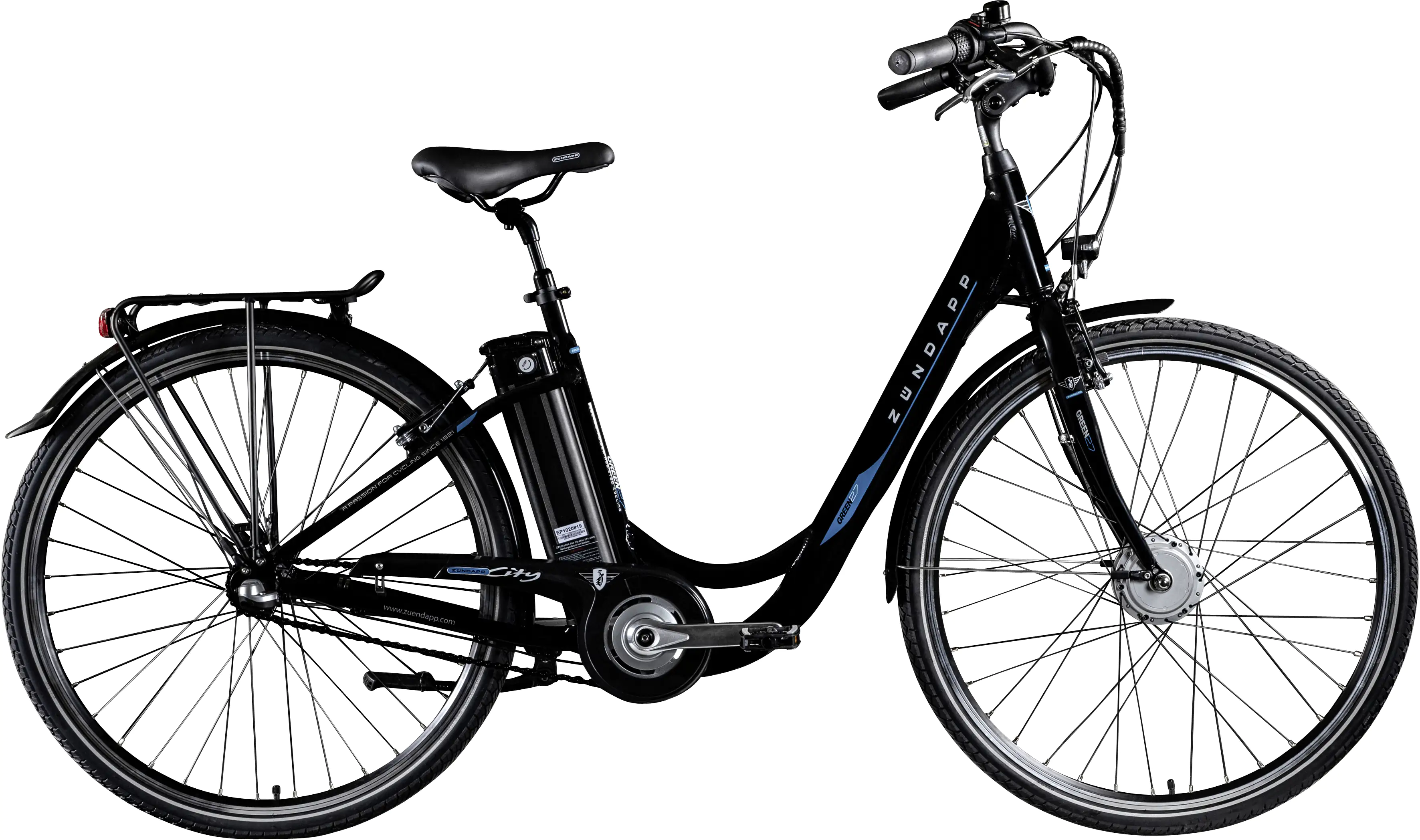 Zündapp E-Bike City Green 2.7 Damen 28 Zoll RH 48cm 3-Gang 374 Wh schwarz blau Zündapp E-Bike City Green 2.7 Damen 28 Zoll RH 48cm 3-Gang 374 Wh schwarz blau