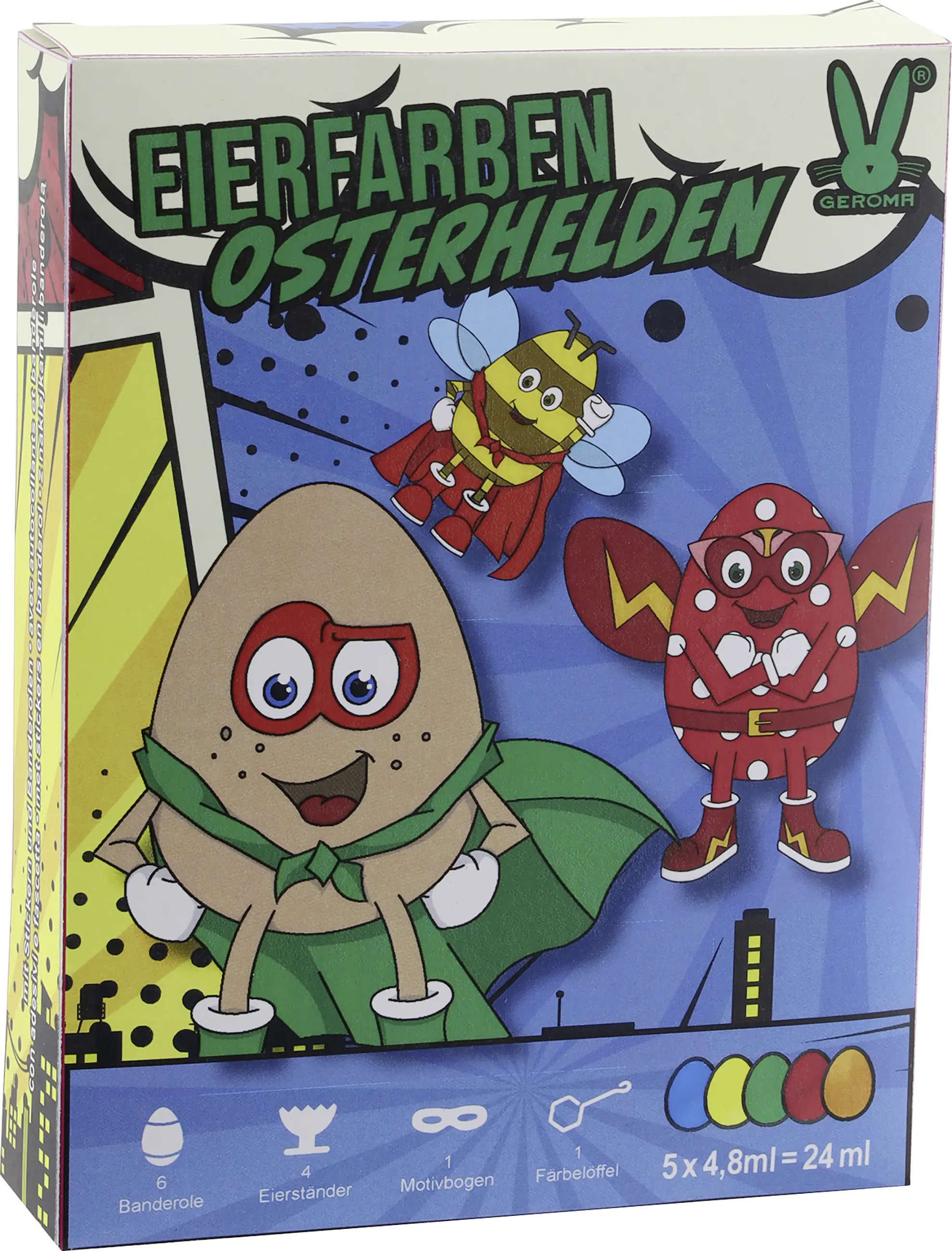 Eierfarben Helden flüssig 5 Farben zum Heißfärben