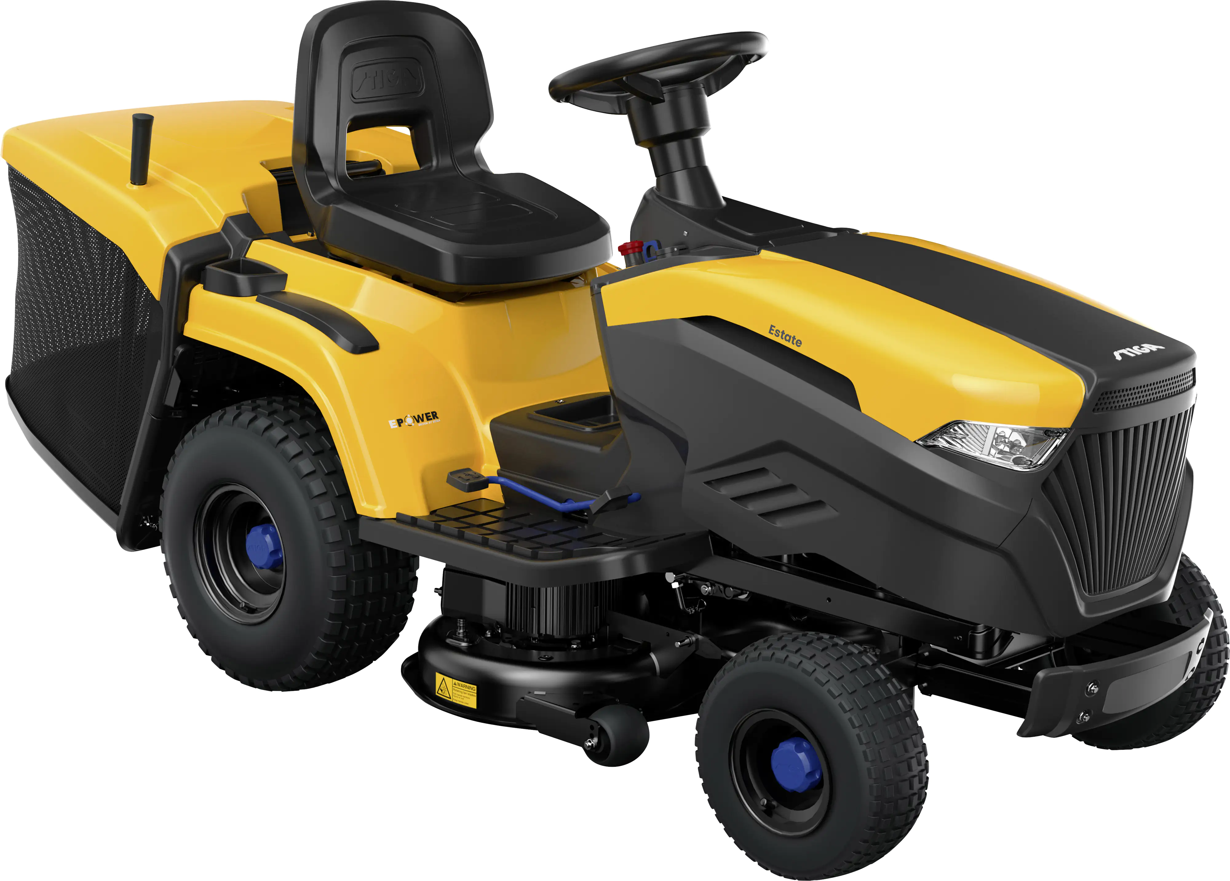 Stiga Akku Rasentraktor Estate 384e, 48 V, 84 cm Schnittbreite Stiga Akku Rasentraktor Estate 384e, 48 V, 84 cm Schnittbreite