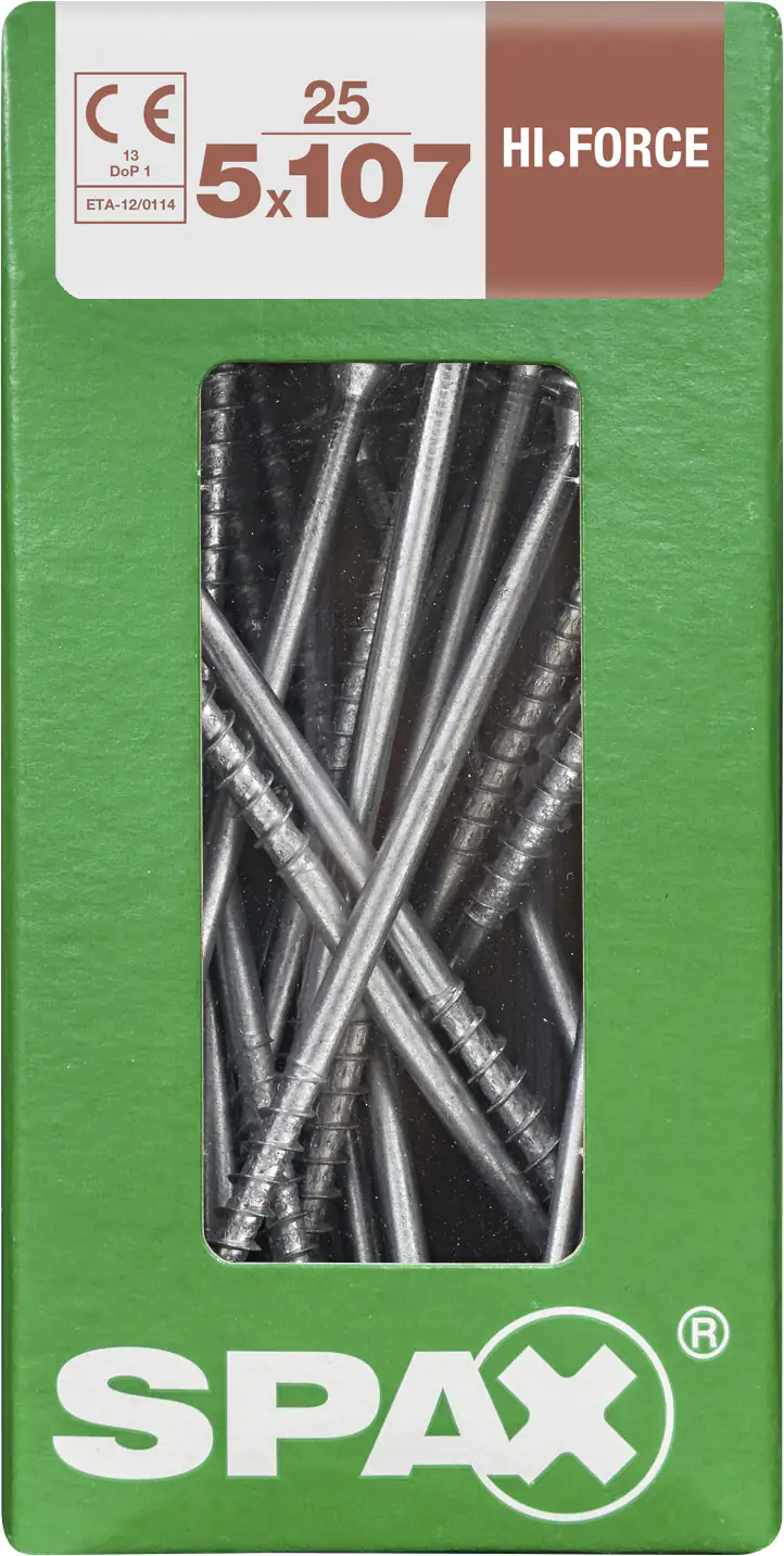 Spax Universalschrauben 5.0 x 107 mm TX 20 - 25 Stk. Spax Universalschrauben 5.0 x 107 mm TX 20 - 25 Stk.