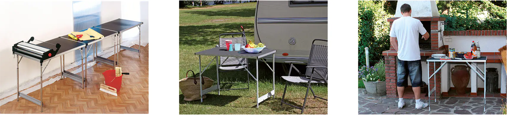 4001438190062_01 Tapeziertisch Alu 3 teilig je 100 x 60 cm