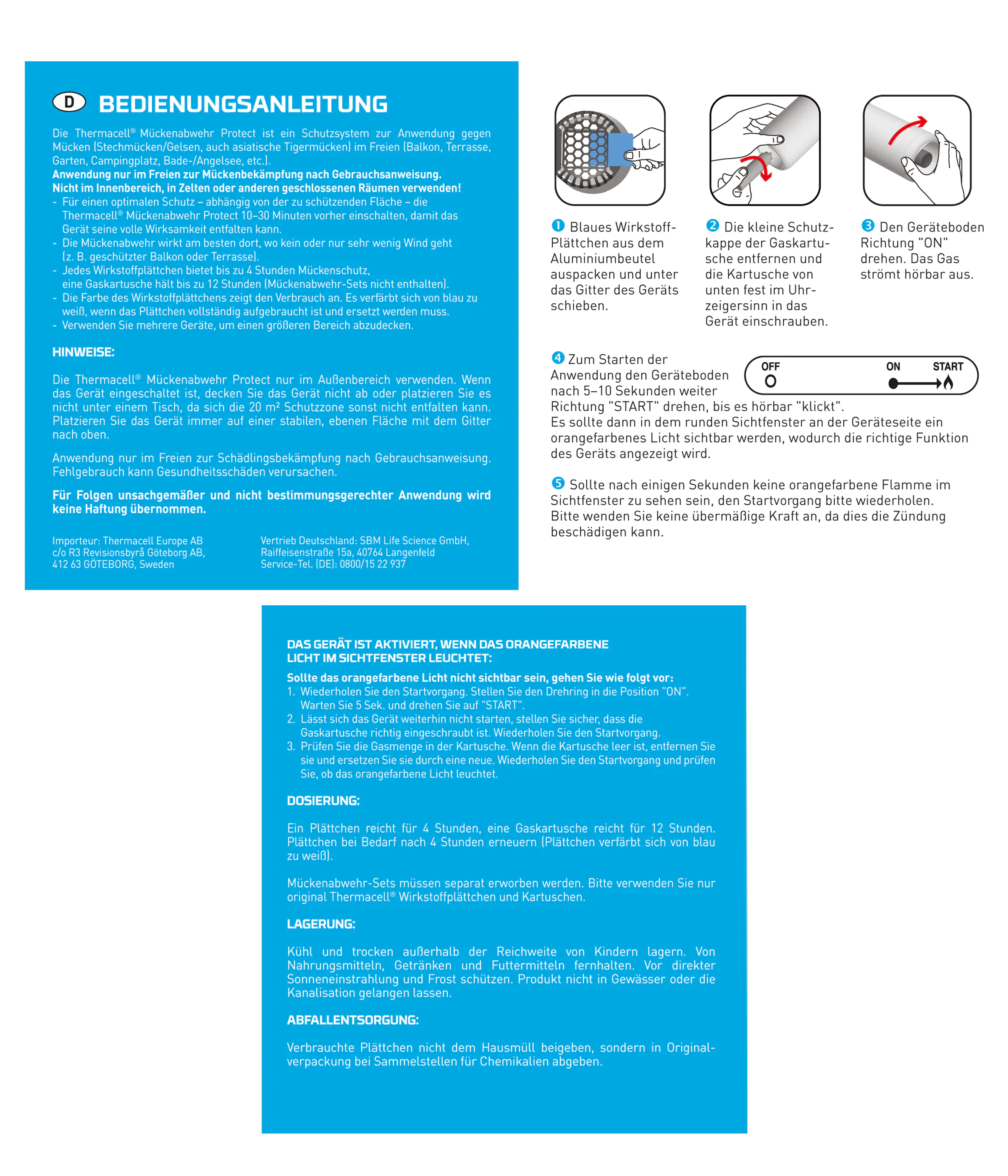 Thermacell Mückenabwehr-Verdampfer Protect Creme ohne Wirkstoff 1 Stück