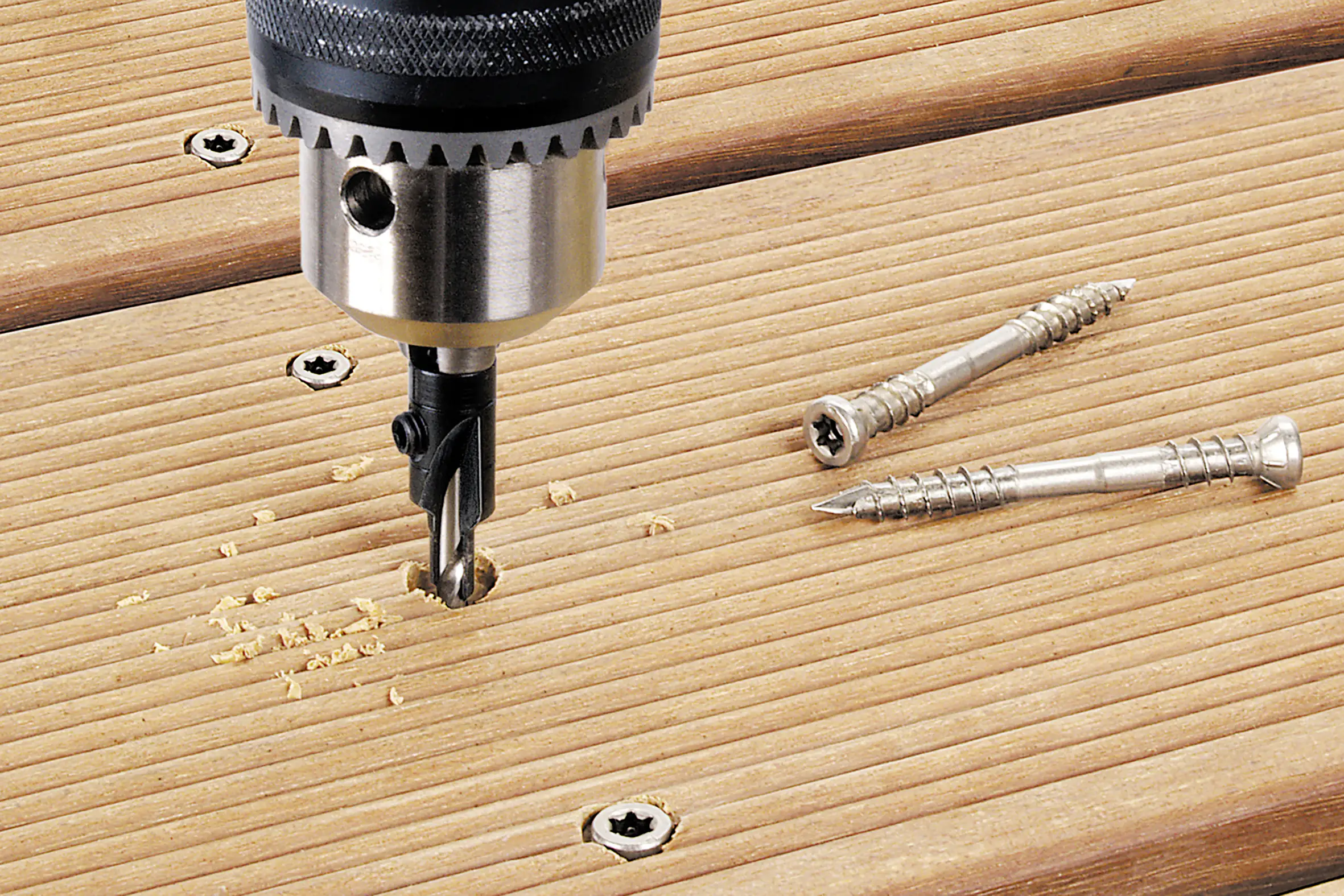 Wolfcraft Vorbohrer mit Senker 2498000 Ø 3,2 - 12 mm Rundschaft