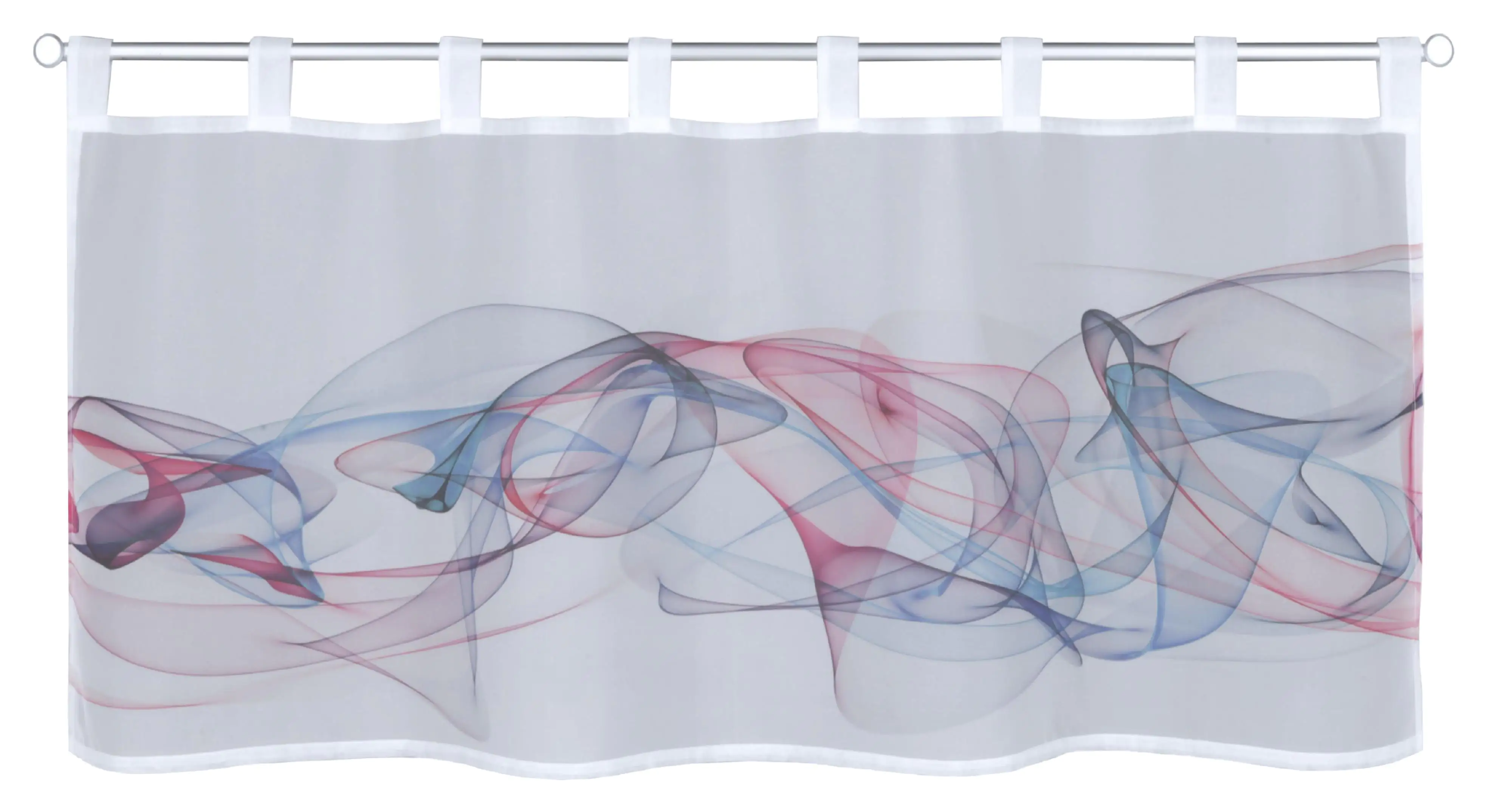 Neusser Collection Schlaufenpanneau Patrica blau-rot, 45 x 120 cm