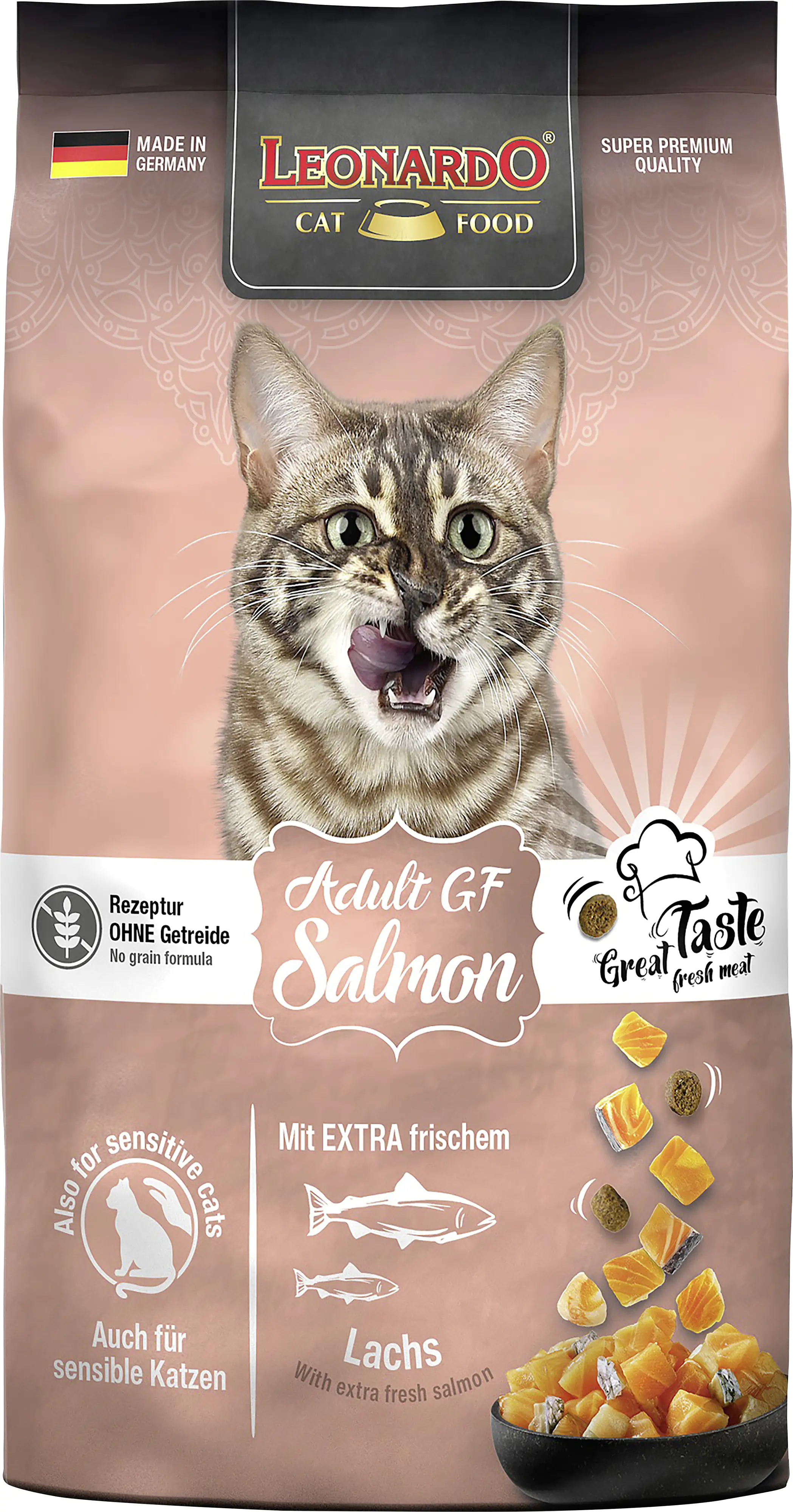Leonardo Katzentrockenfutter  Leo Ad GF Lachs 300 g