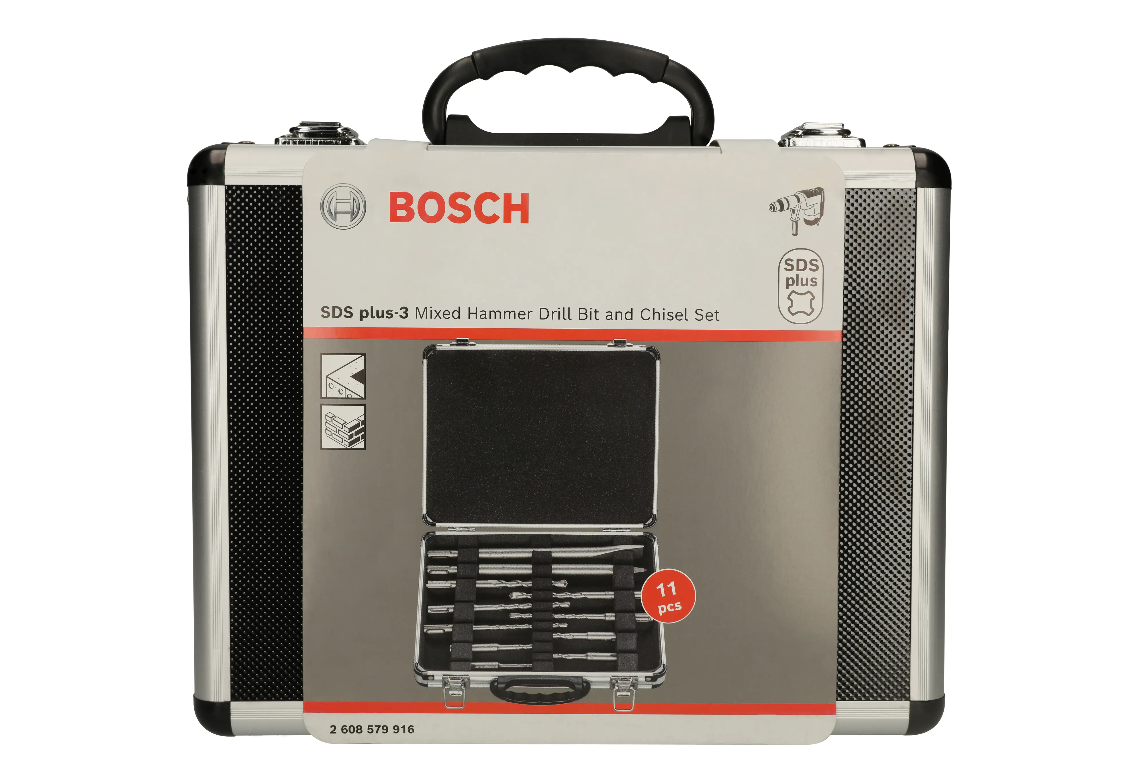 Bosch Meißel- und Hammerbohrer-Set 11-teilig SDS plus-3 5–12 mm Bosch Meißel- und Hammerbohrer-Set 11-teilig SDS plus-3 5–12 mm