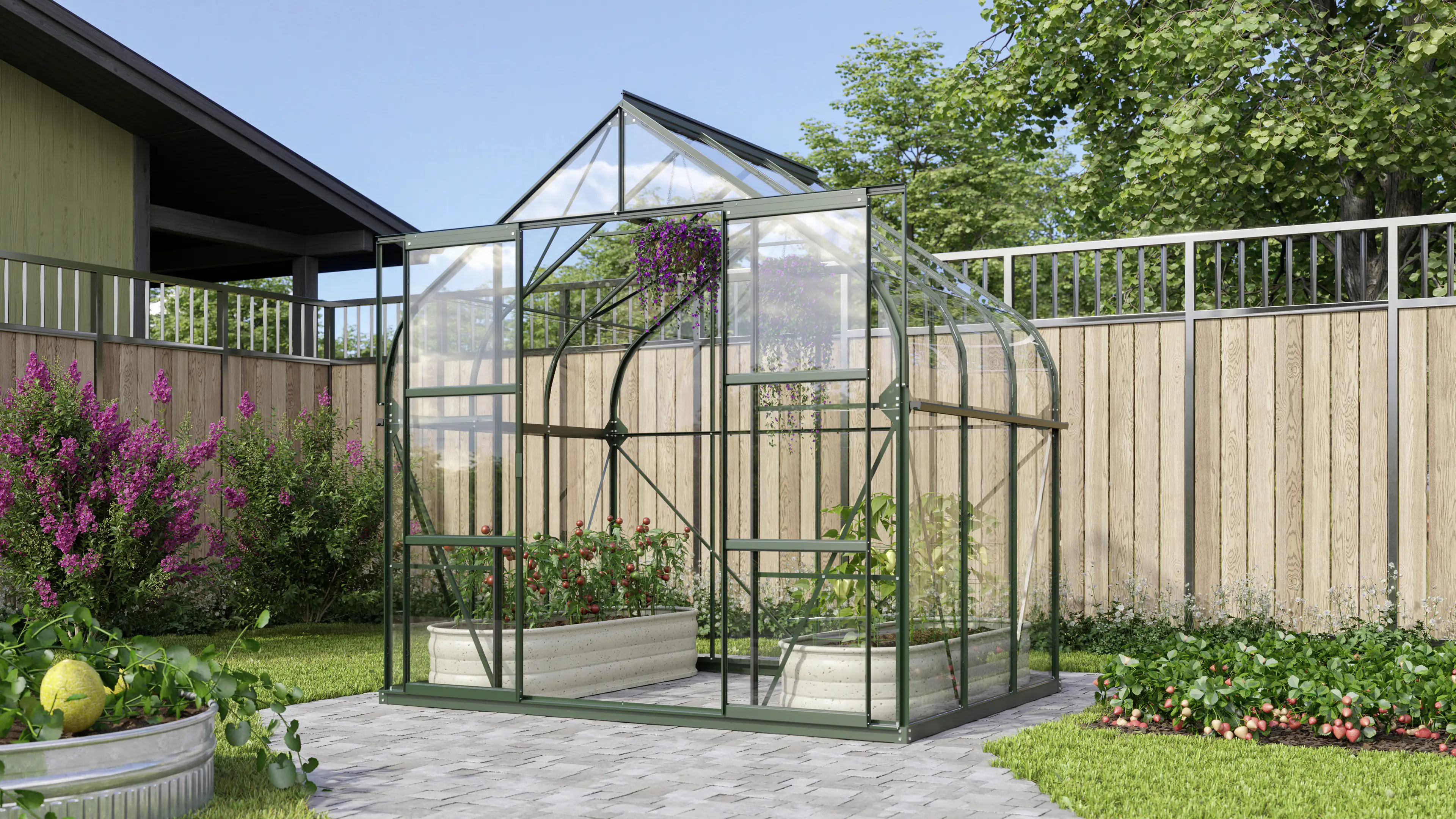 Vitavia Gewächshaus Dione 5000 264 x 195 cm 3 mm Sicherheitsglas Vitavia Gewächshaus Dione 5000 264 x 195 cm 3 mm Sicherheitsglas