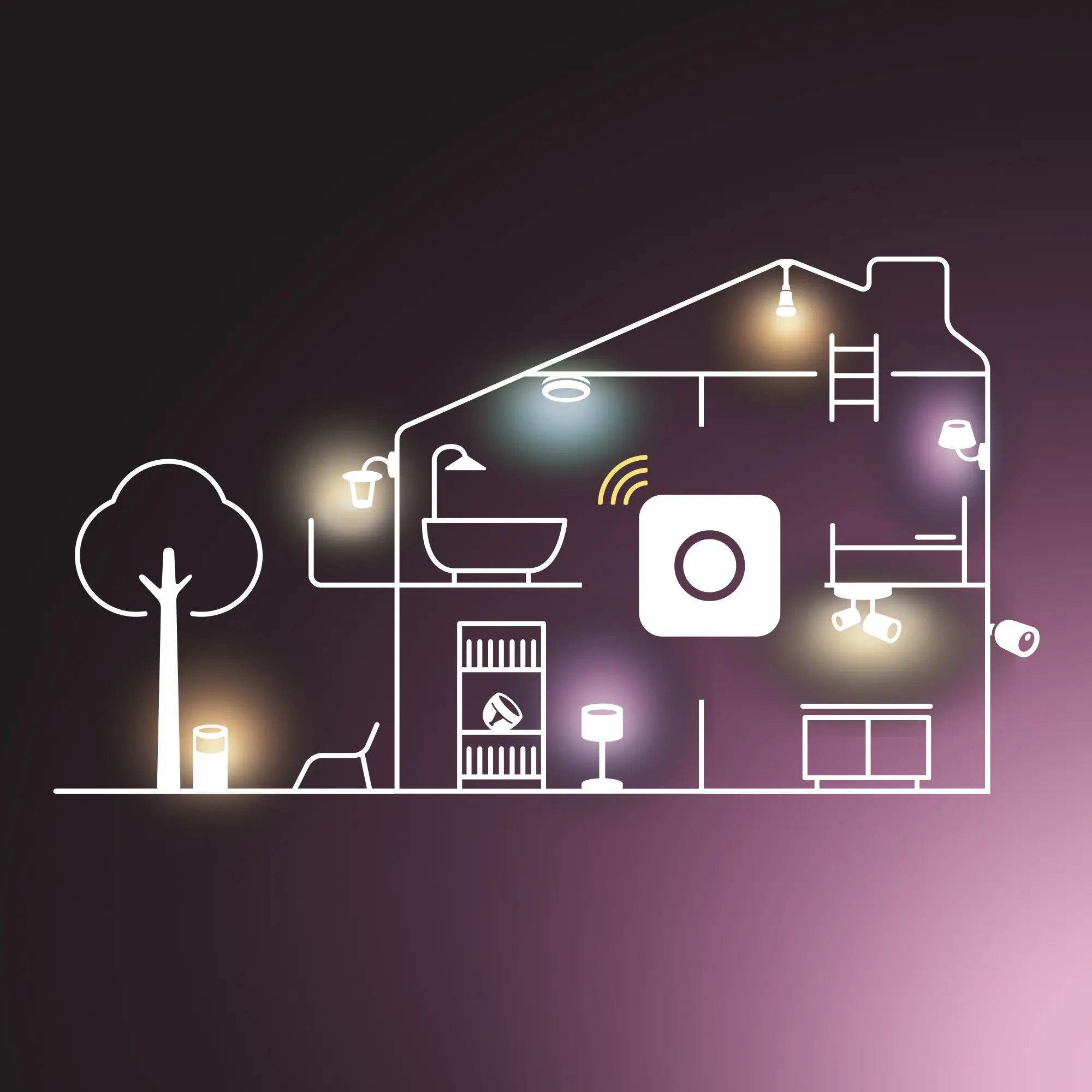 Philiph Hue Smart LED Leuchtmittel 8,1 W E27 warmweiß dimmbar
