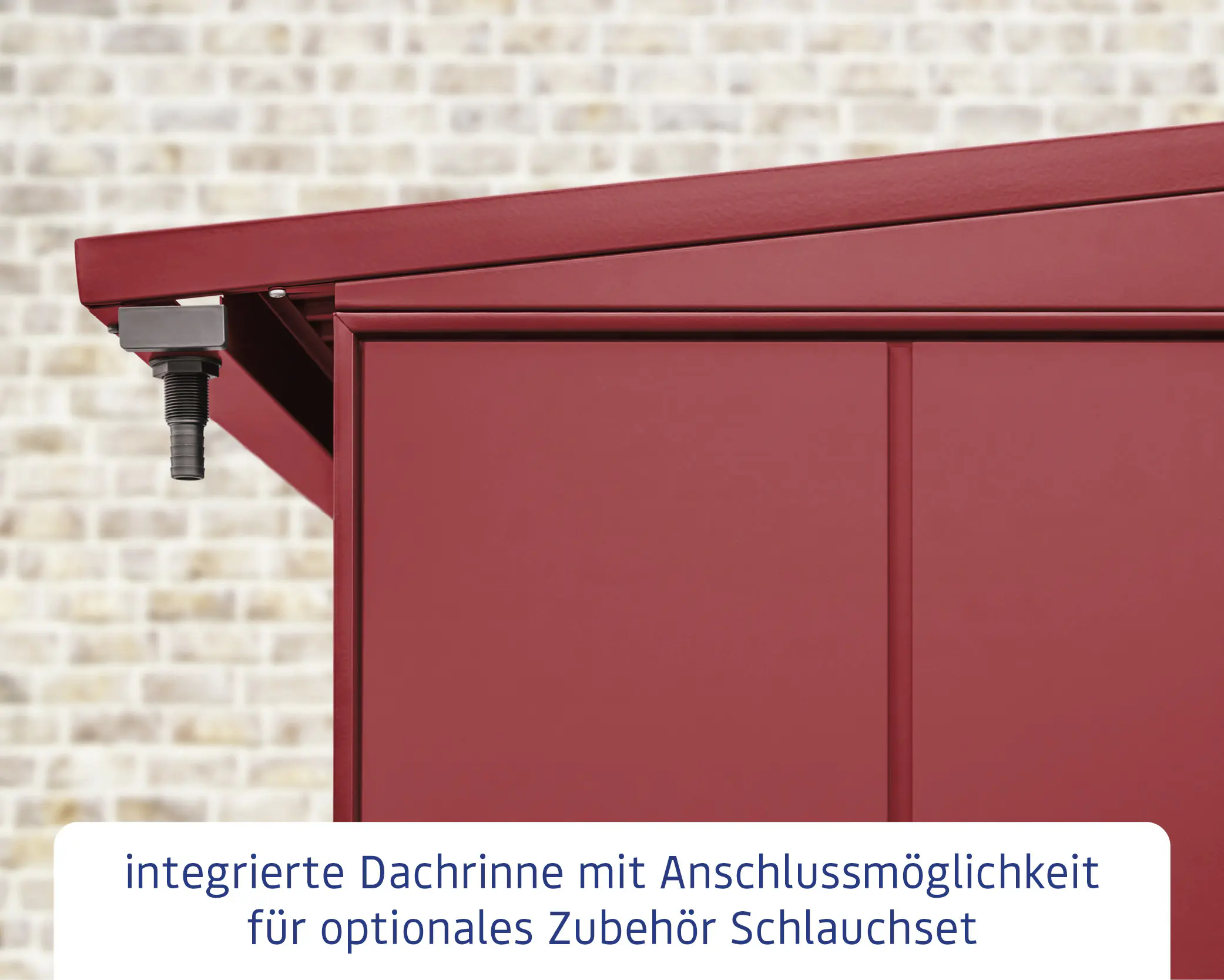 Ecostar Kaminholzregal Elegant-V Typ 1, purpurrot, mit Verstrebung