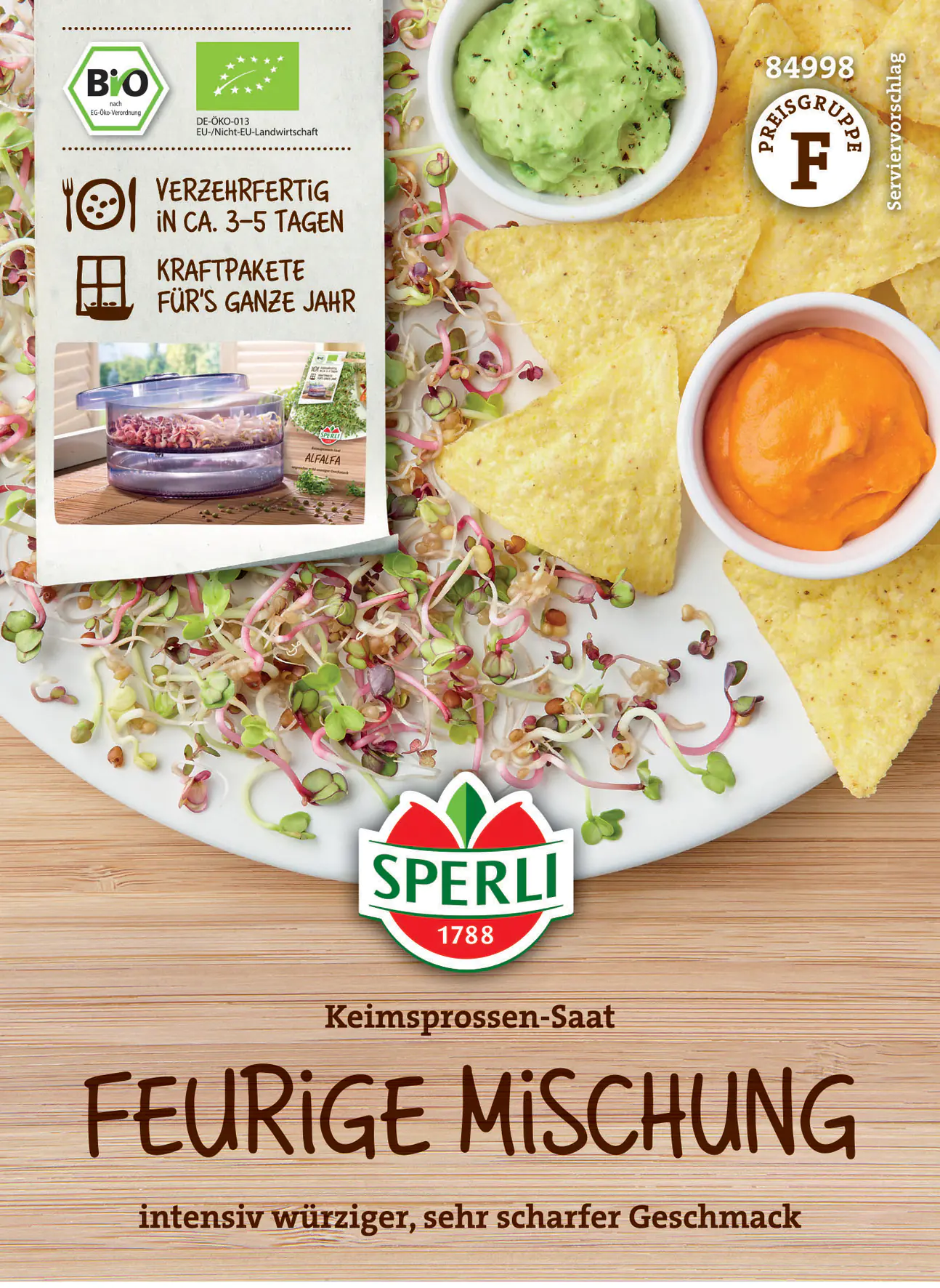 Sperli BIO Keimsprossen-Saat Feurige Mischung