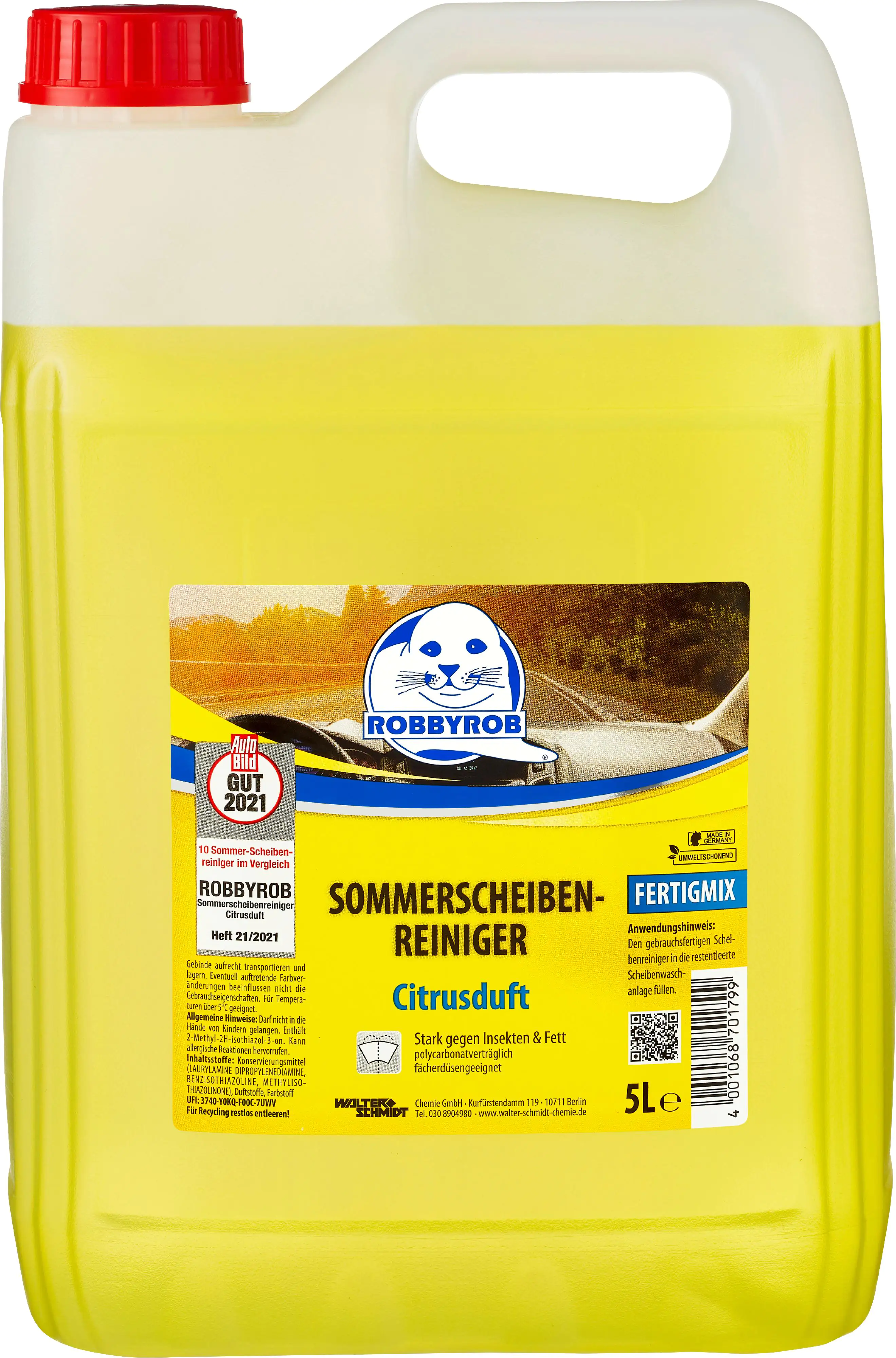 Robbyrob Sommerscheibenreiniger Fertigmix Citrus 5 L