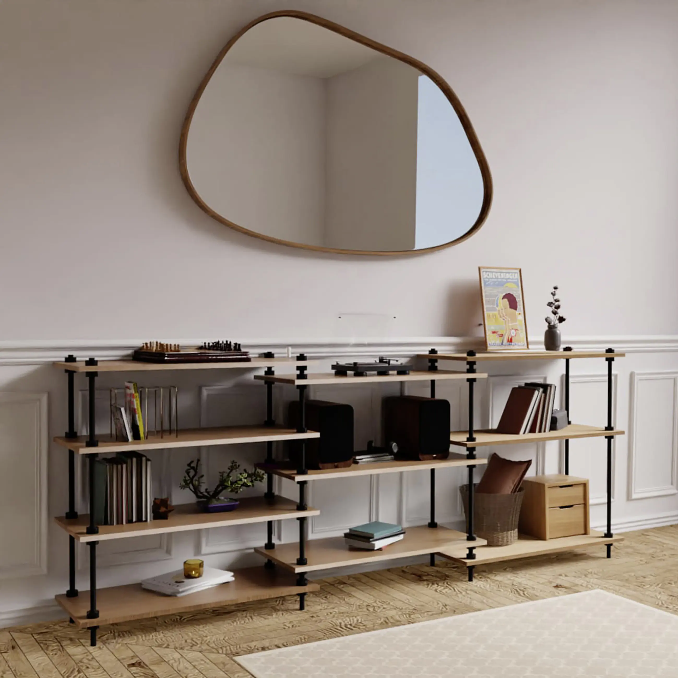 Ar Shelving Standregal-Set Deco Nebraska 92,5 x 235 cm 400 kg