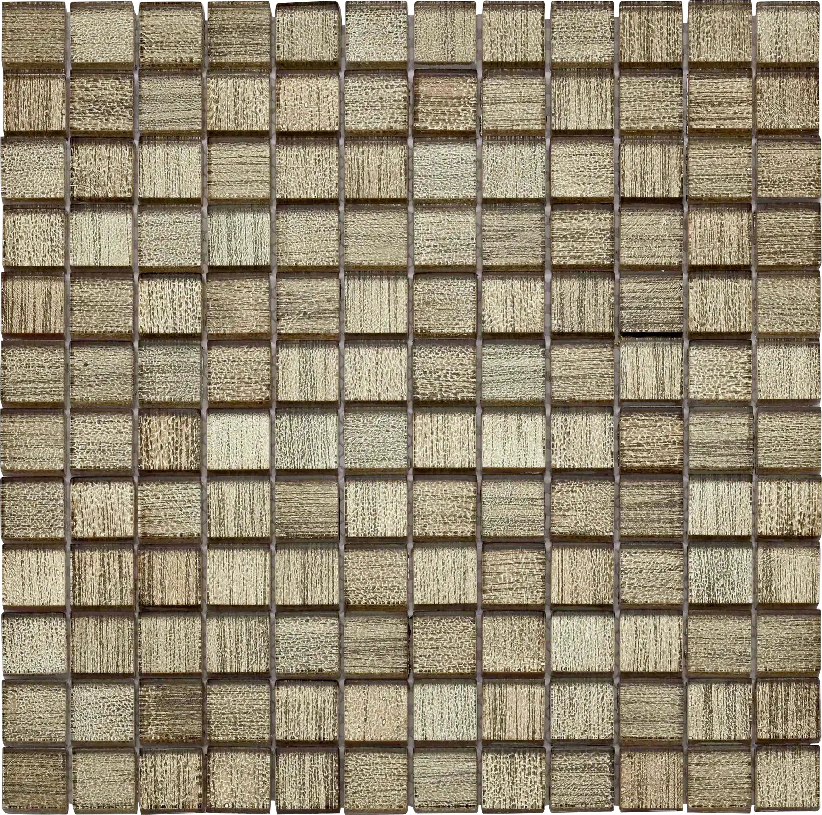 Mosaikfliese Glas Mini 30 x 30 cm bronze Steinmaß: ca. 2,3 x 2,3 cm